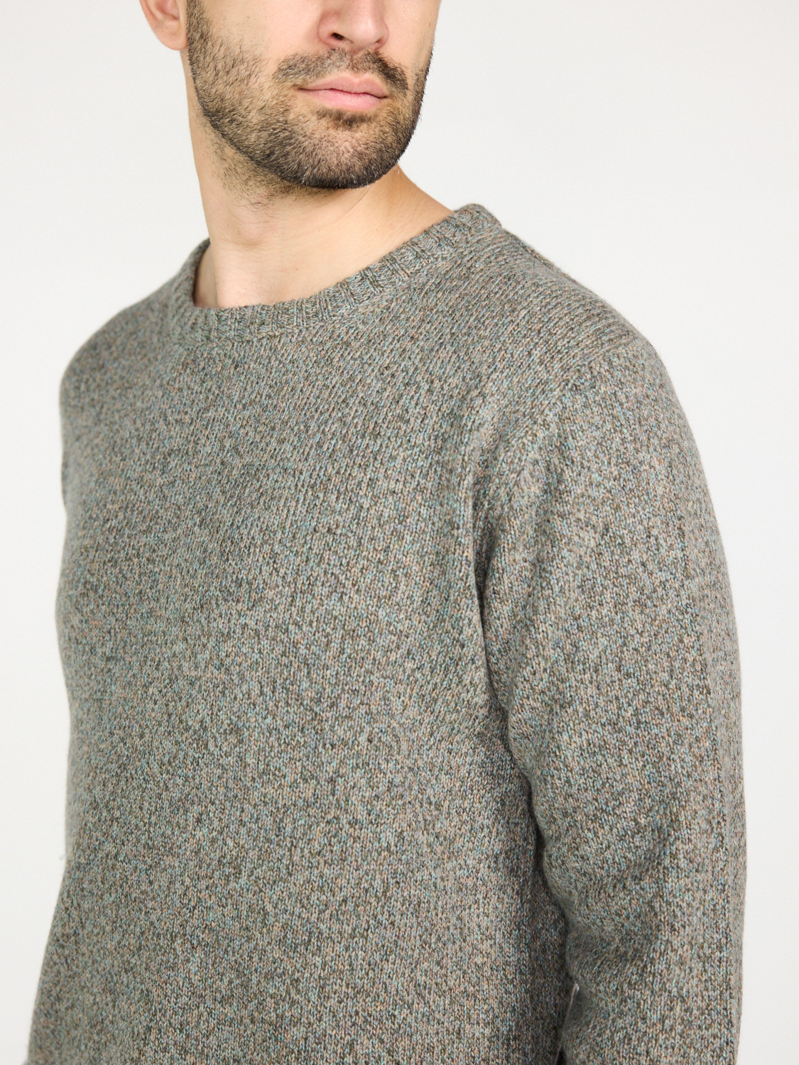 Stephan Boya Michael sweater made of cashmere  grey L