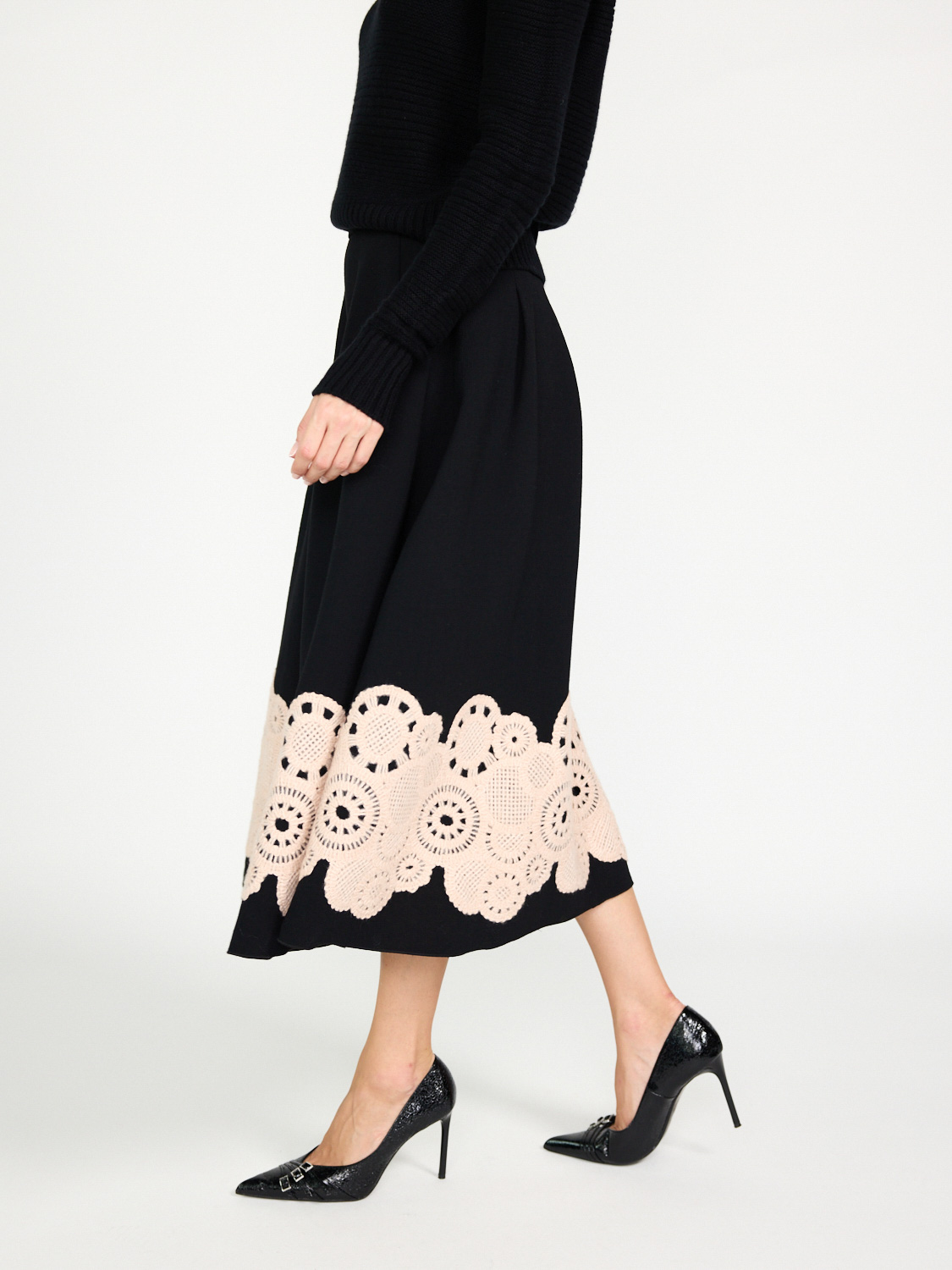 Antonia Zander Lacey Skirt  black XS