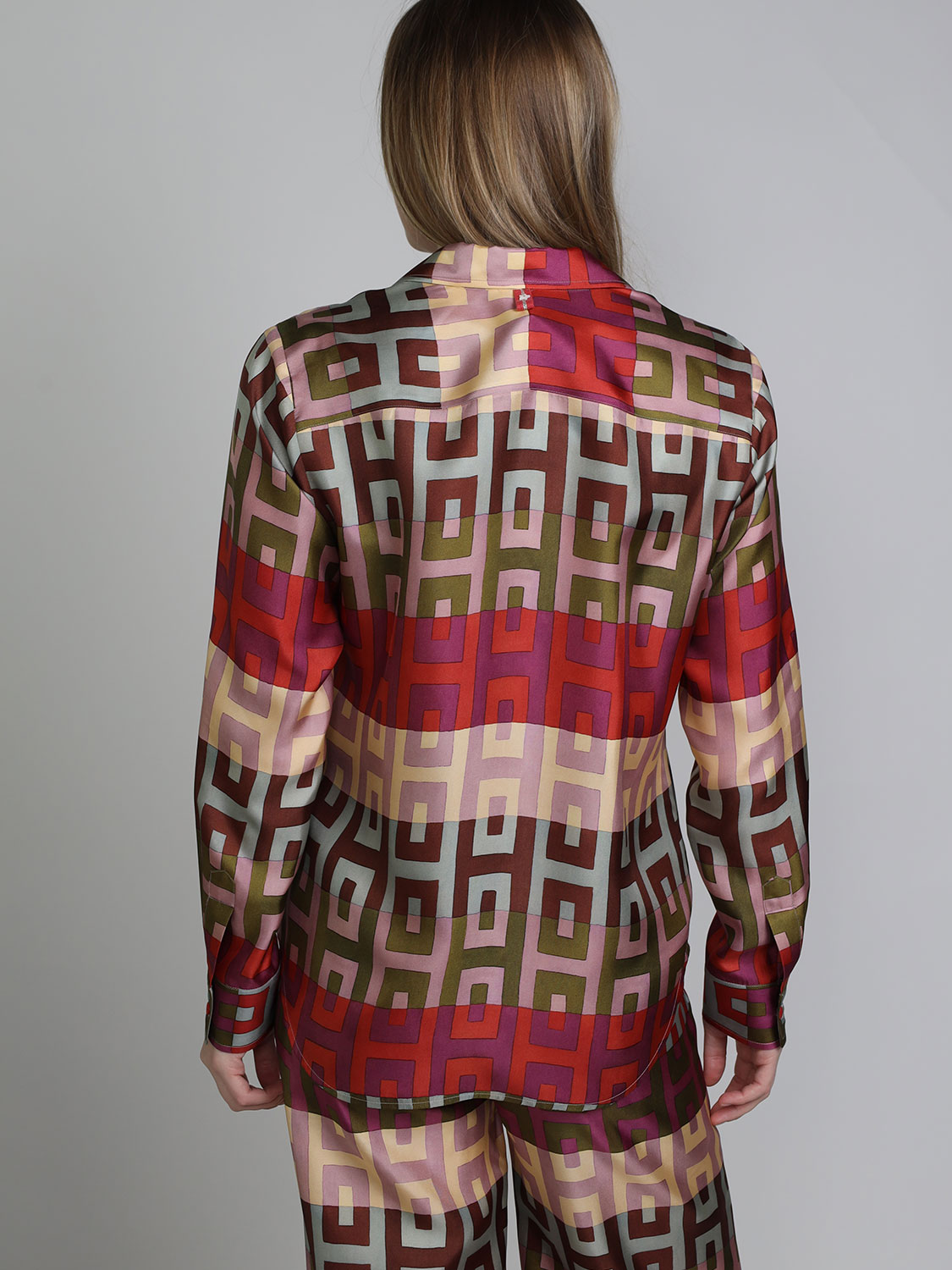 Lorena Antoniazzi Silk blouse with pattern   multi 34