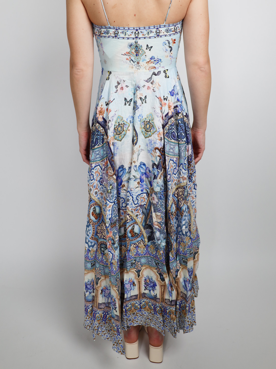 Camilla Al Manial - Floral maxi dress   hellblau S