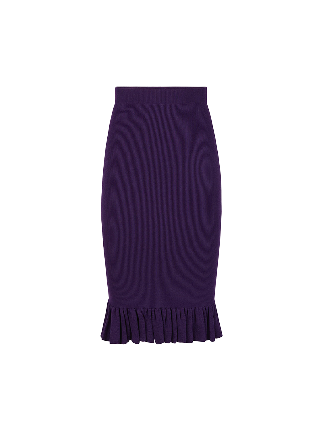 Nina Ricci Midi skirt with ruffled peplum  lila S