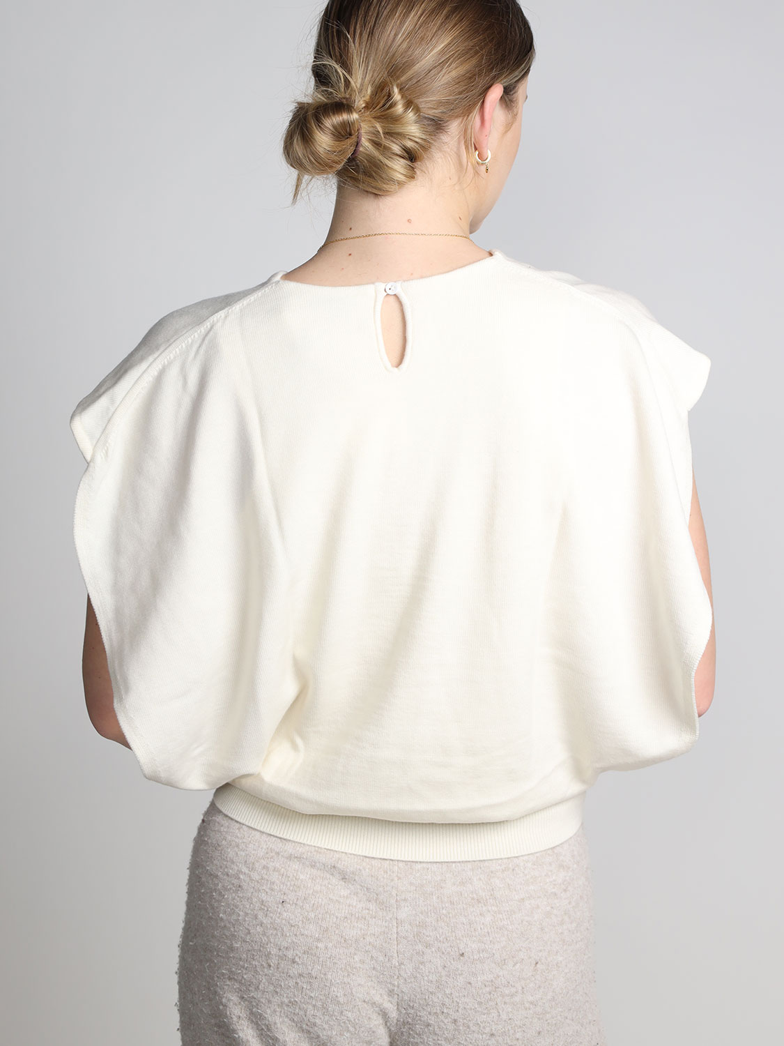 Simkhai Lamara - Merino wool top  white S