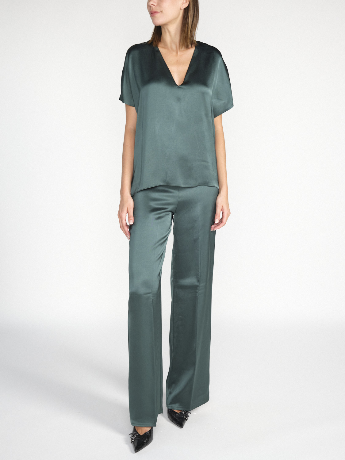 SIYU Lisos shirt made from  viscose  green 34