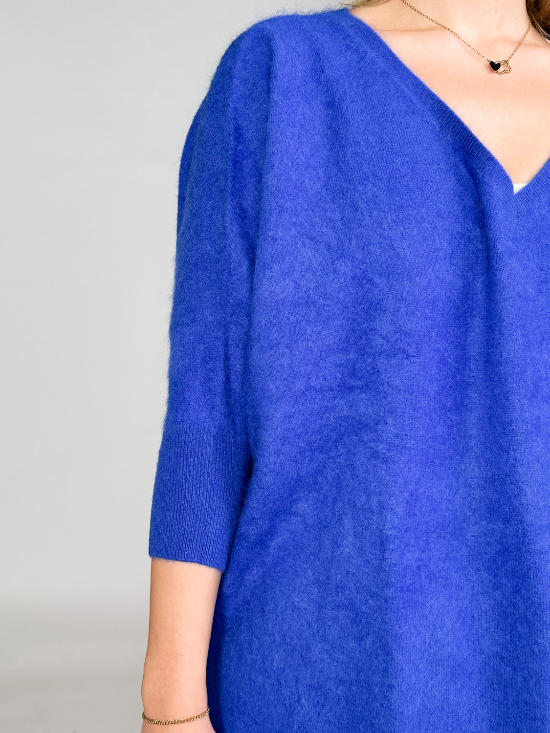 Kujten Minie cashmere sweater  blue One Size