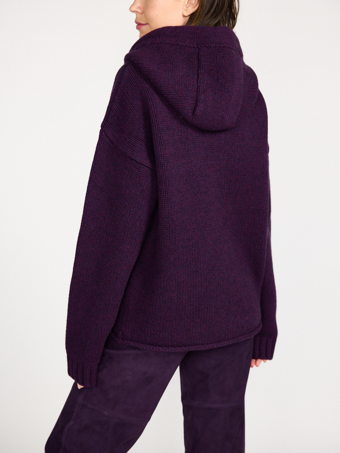 JW Anderson Hoodie with anchor logo and zip fastening  black S