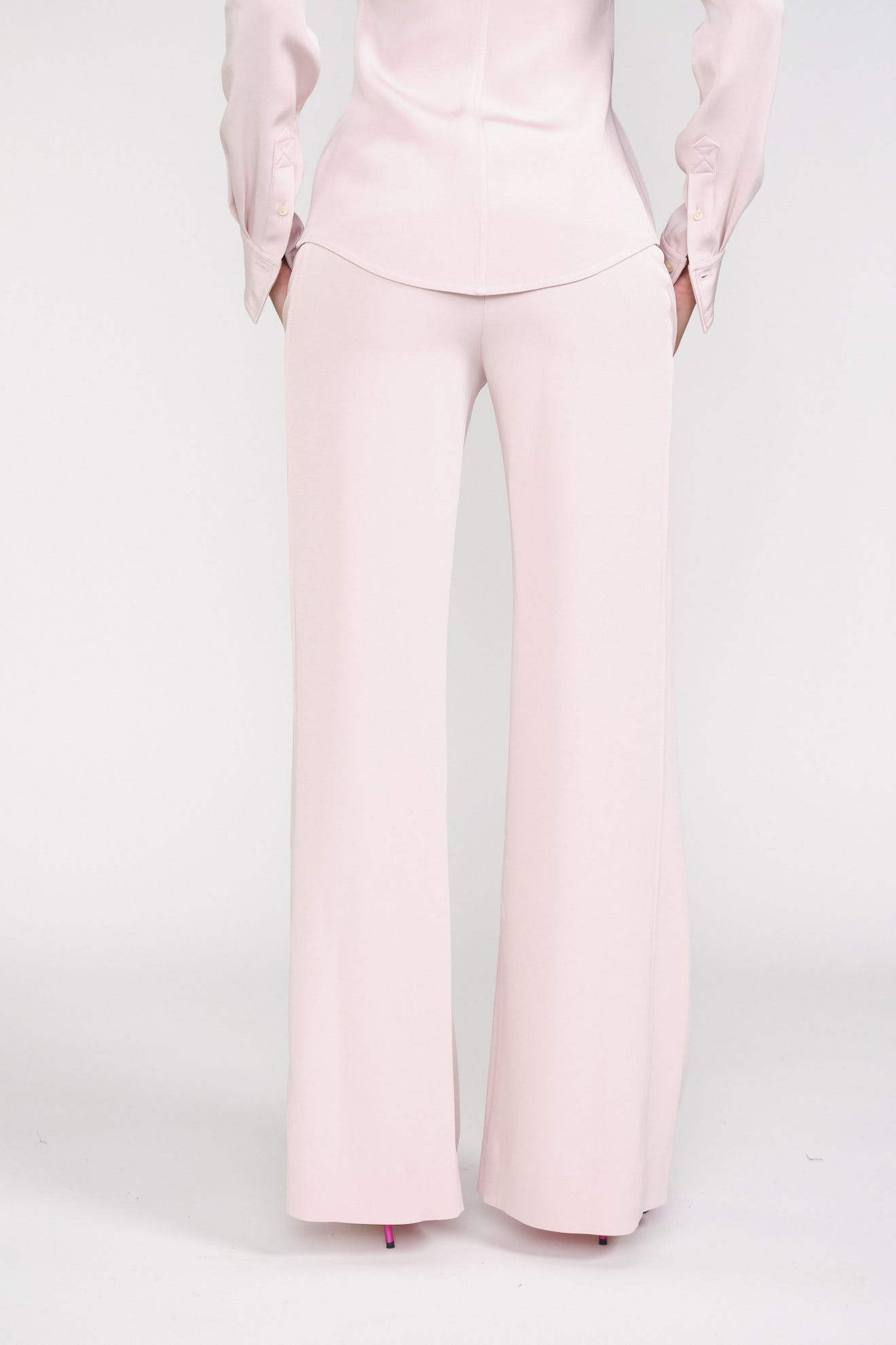 Seductive Cindy - 7/8 trousers with elastic band and straight leg pink 42