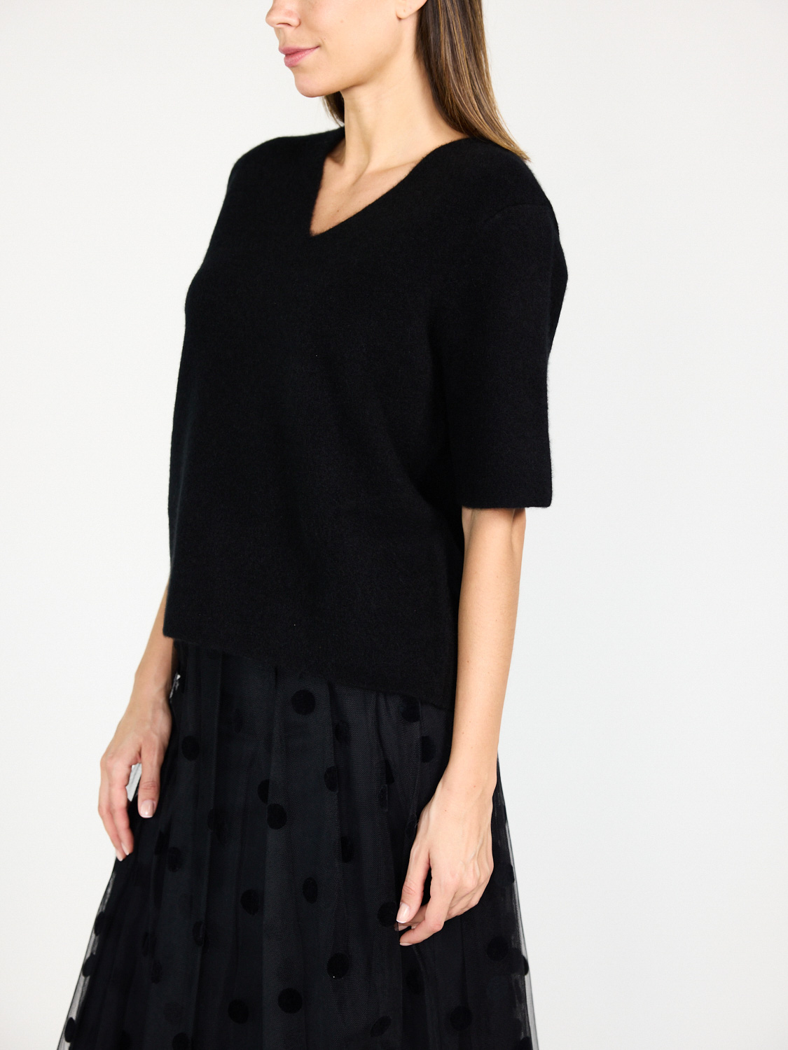 LU Ren Morven - Sweater made of Cashmere-Mix  black S