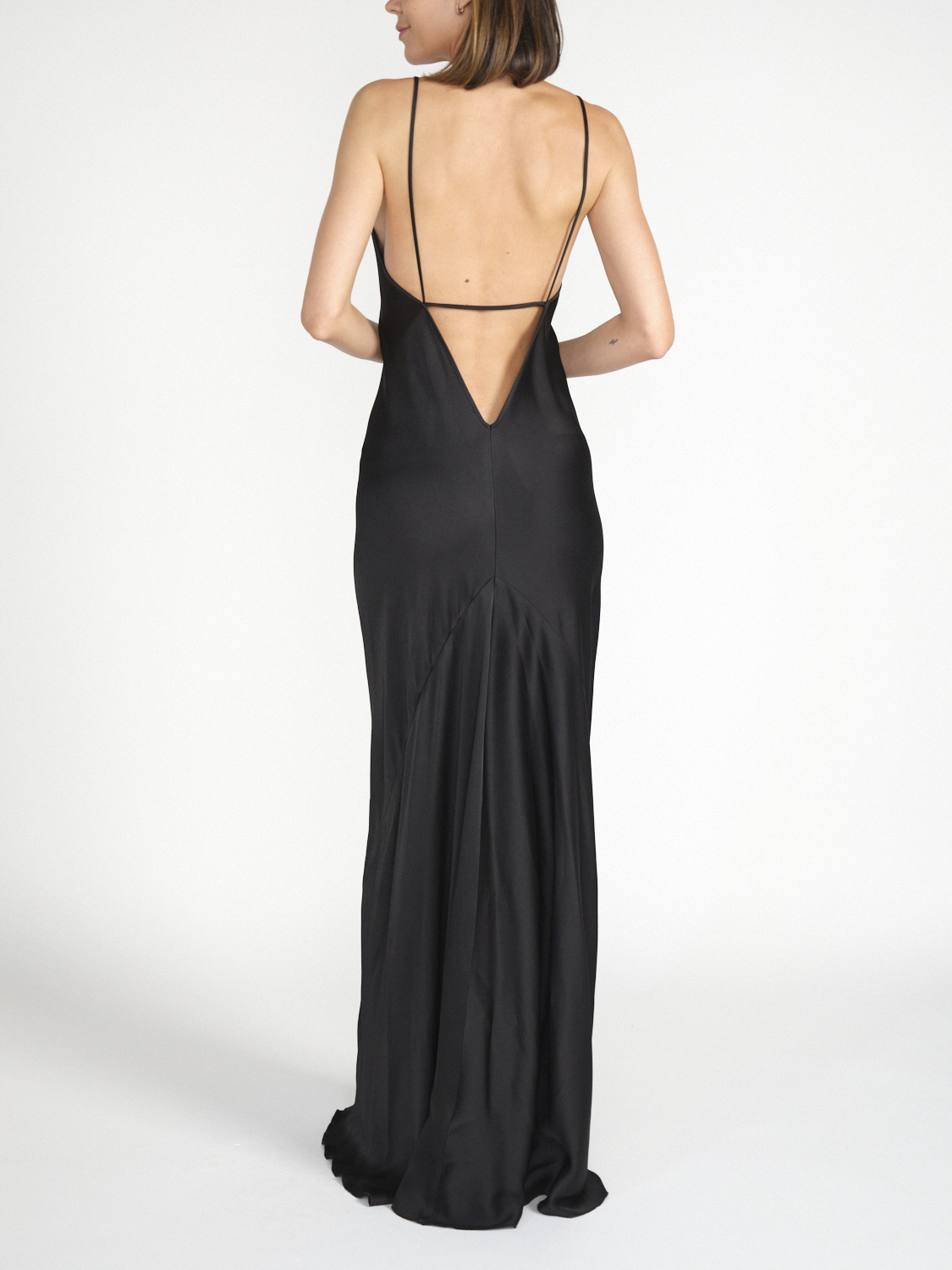 Victoria Beckham Cami – Flowy maxi dress  black 36