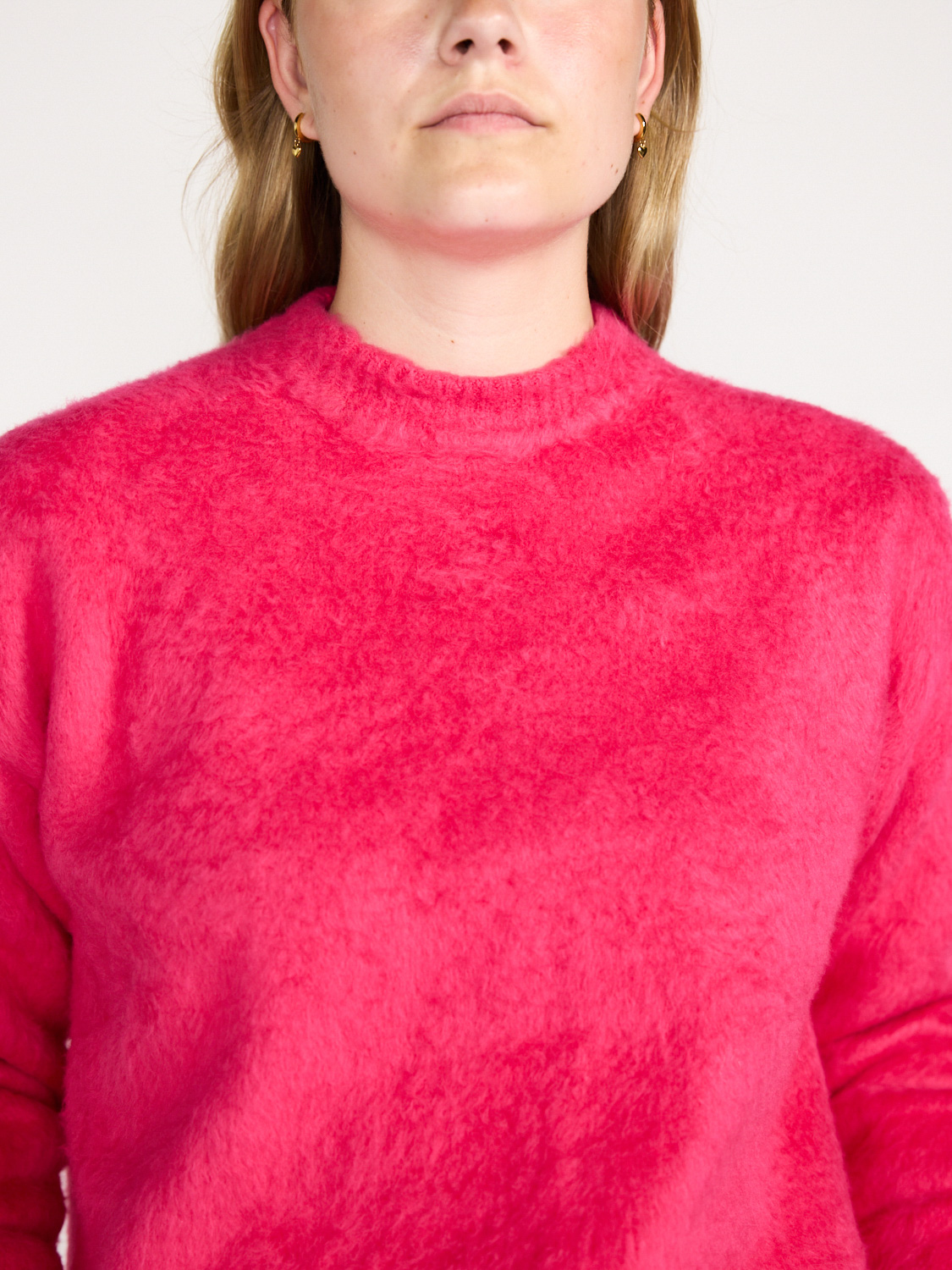 Roberto Collina Girocollo Brushed Pullover   rosa XS