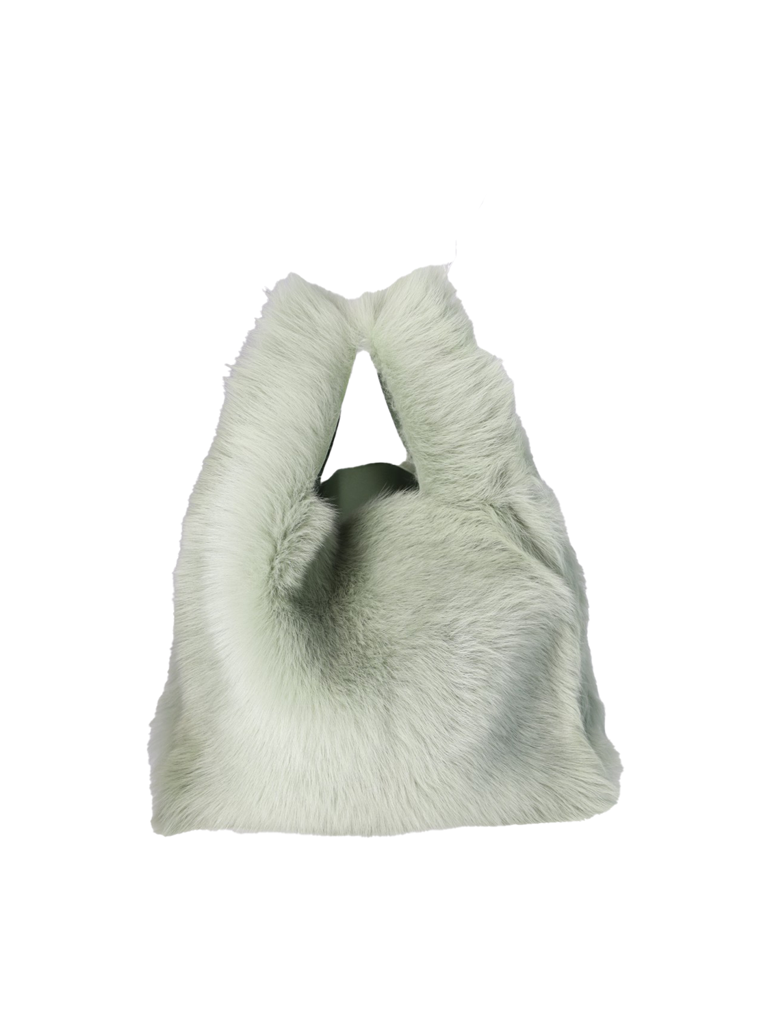 Blancha SHearling Large – Felltasche   hellgrün One Size