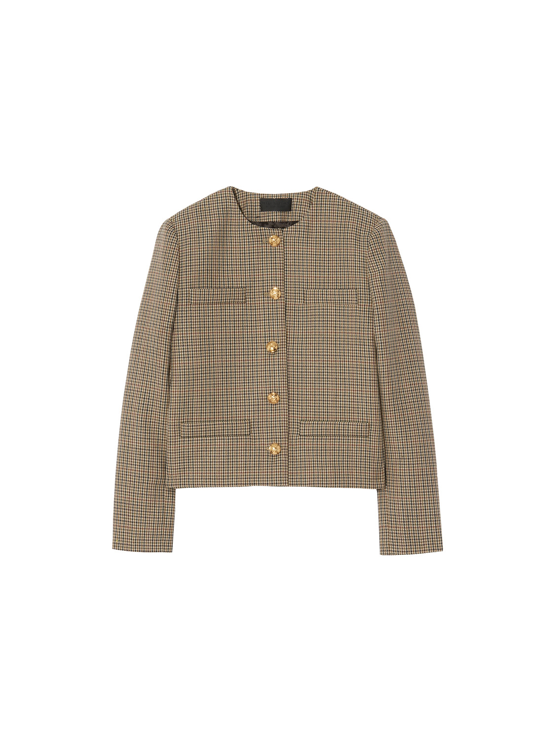 Sloane checked blazer jacket in virgin wool 