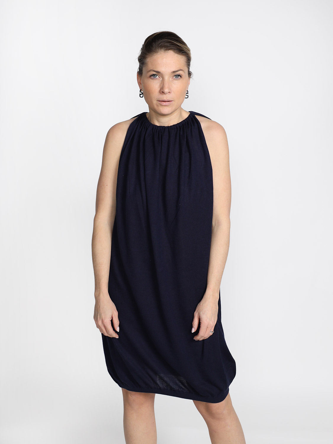 Frenckenberger Draped mini dress  navy XS