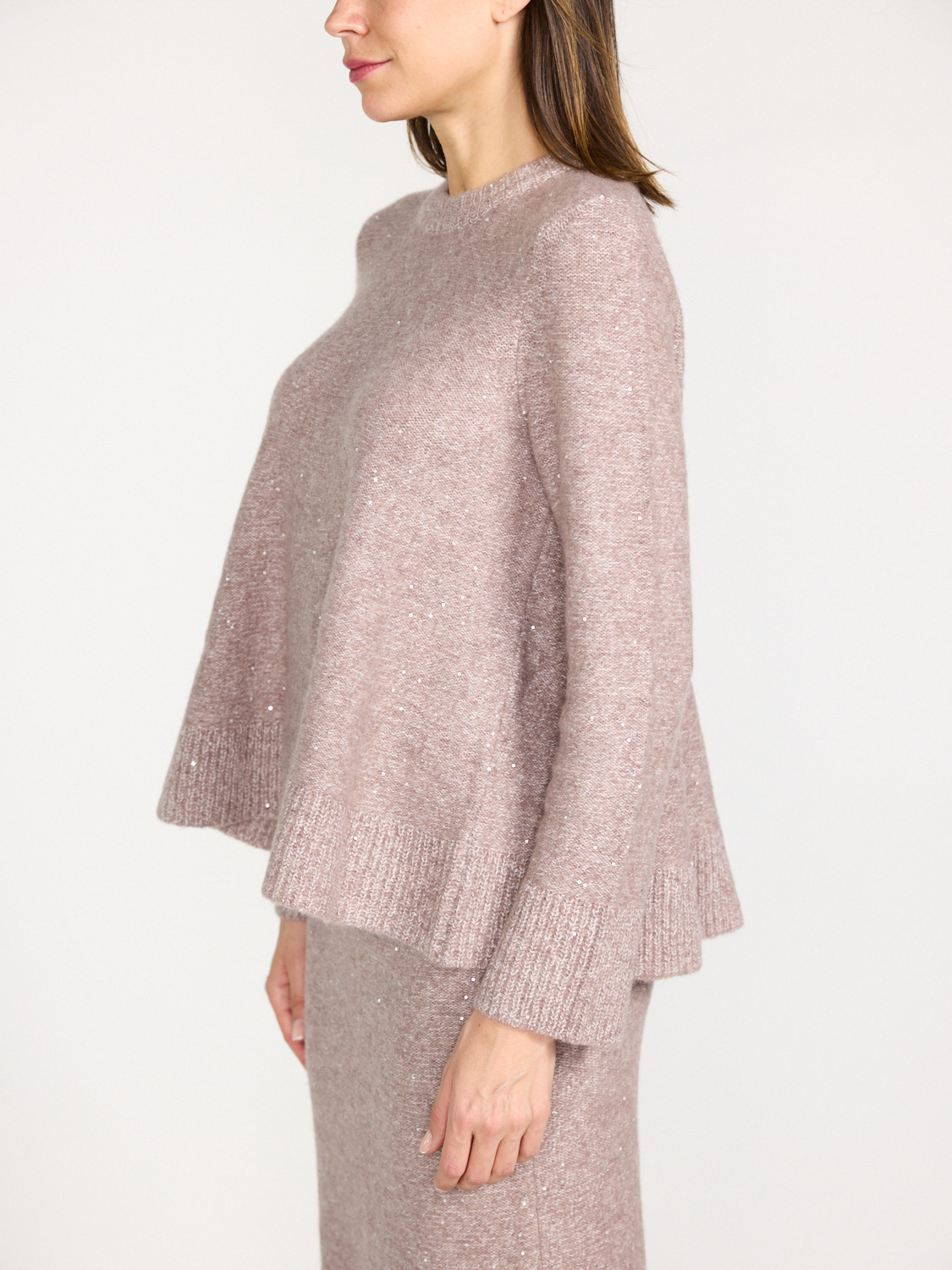 LU Ren Arabella - Pullover mit Pailletten-Details rosa XS