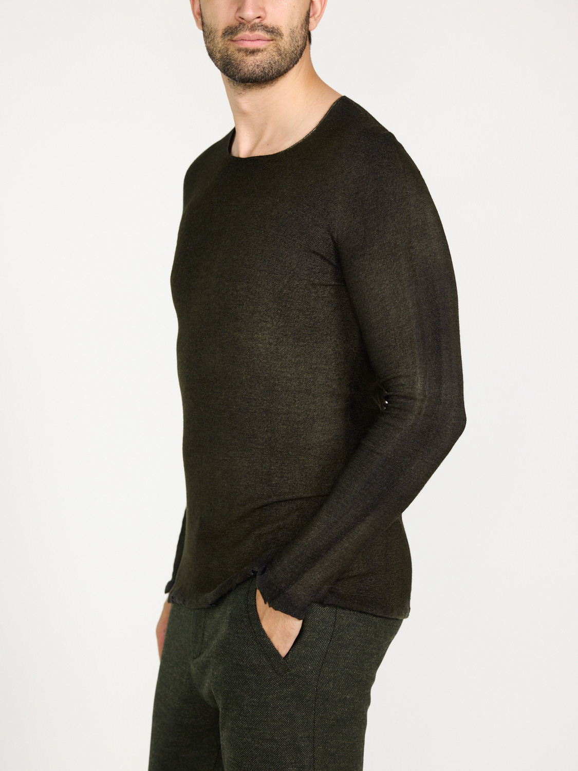 Avant Toi Wendbarer Pullover aus Cashmere-Seide-Mix   cachi XXL