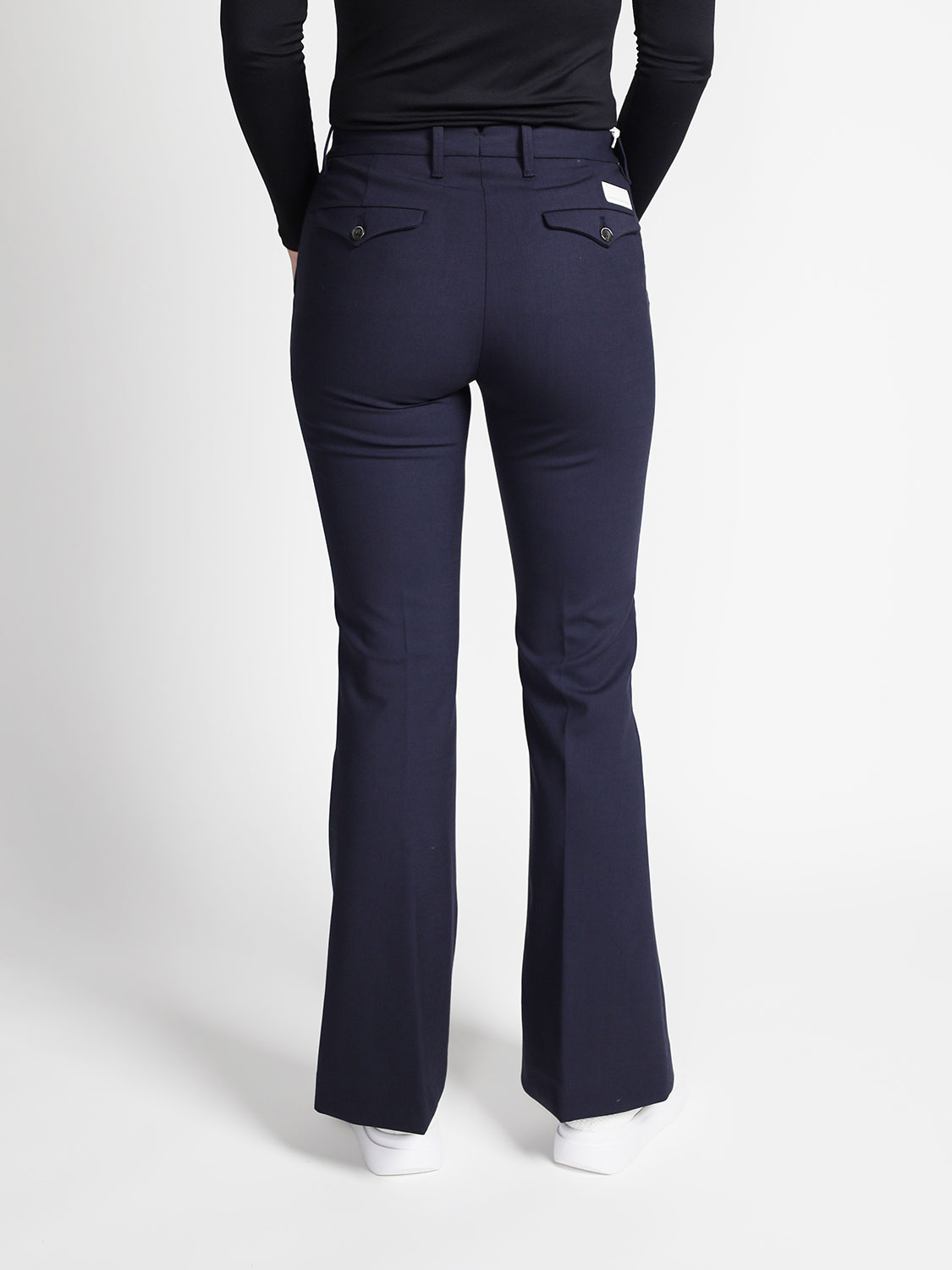 nine in the morning Vivienne flared – Hose mit ausgestelltem Bein   navy 26