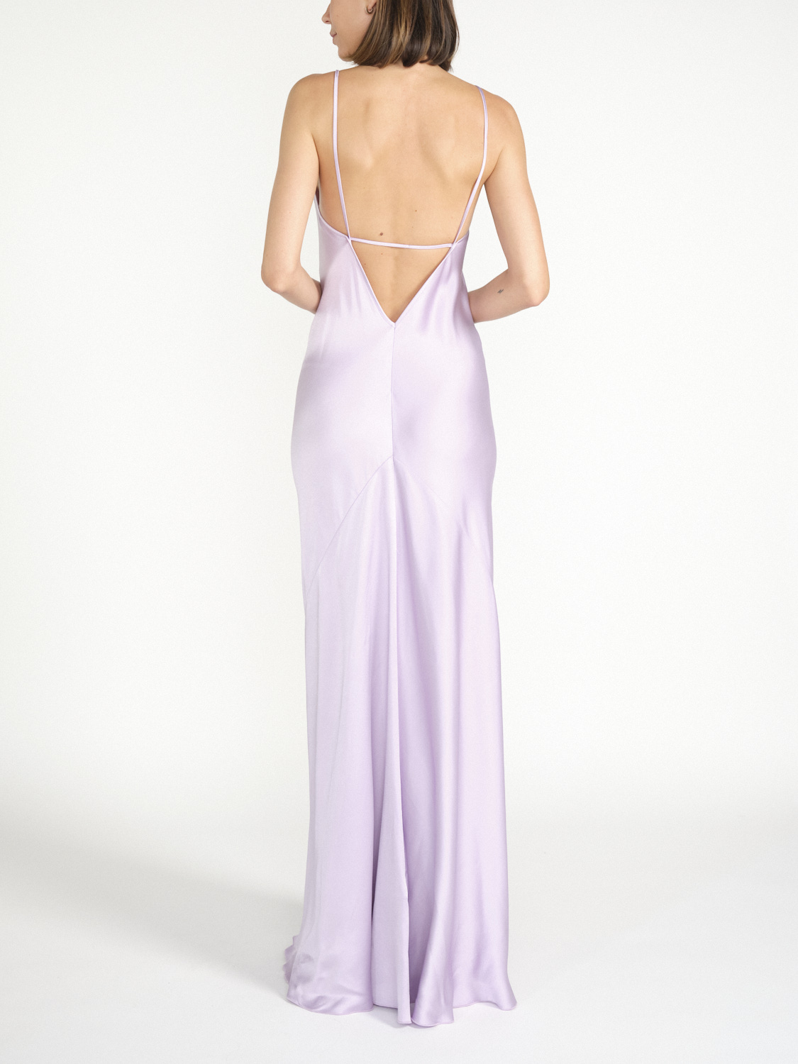 Victoria Beckham Cami – Fließendes Maxikleid   morado 34