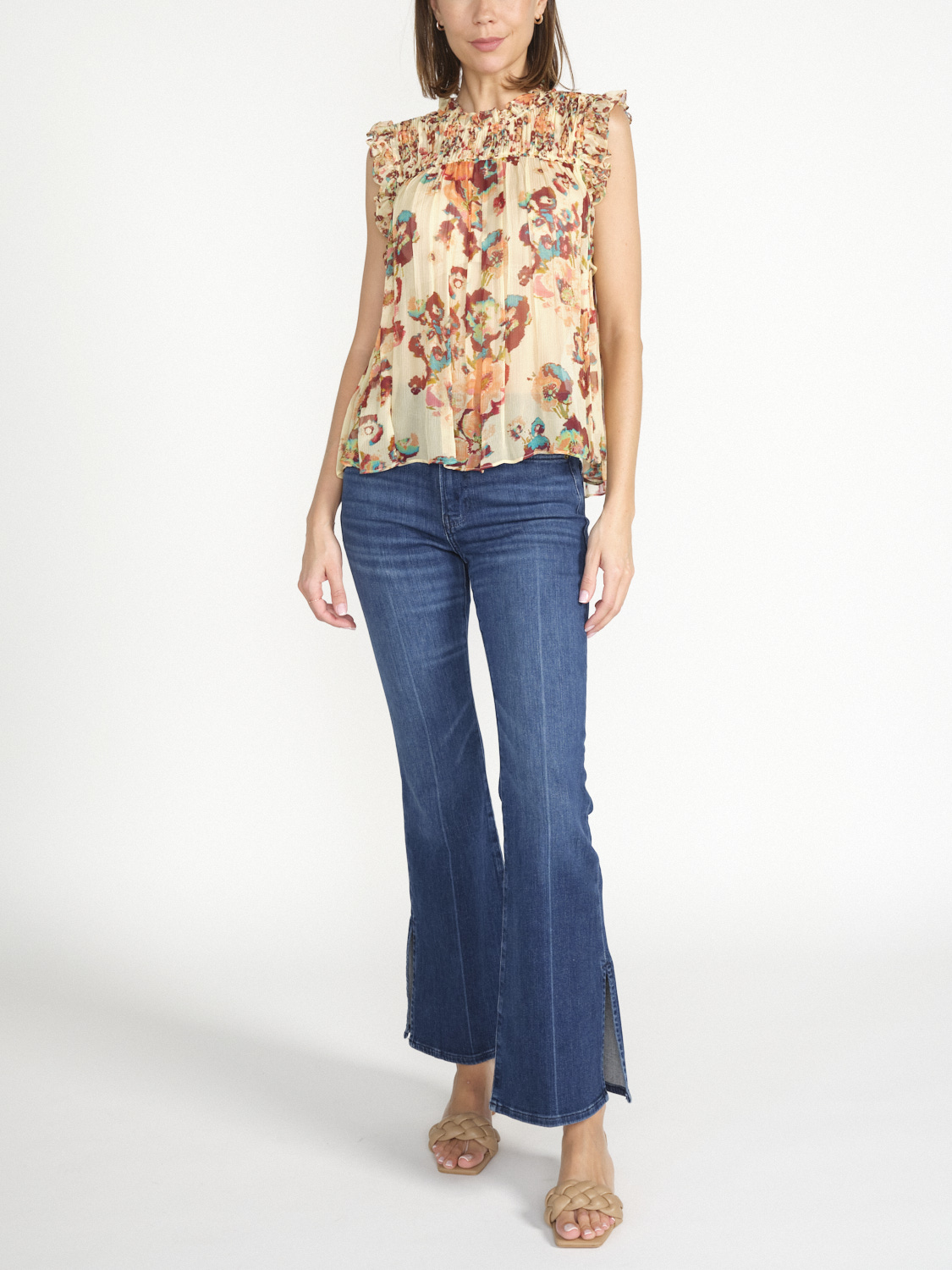 Ulla Johnson Georgina Shirt mit blumen – Print  mehrfarbig 38