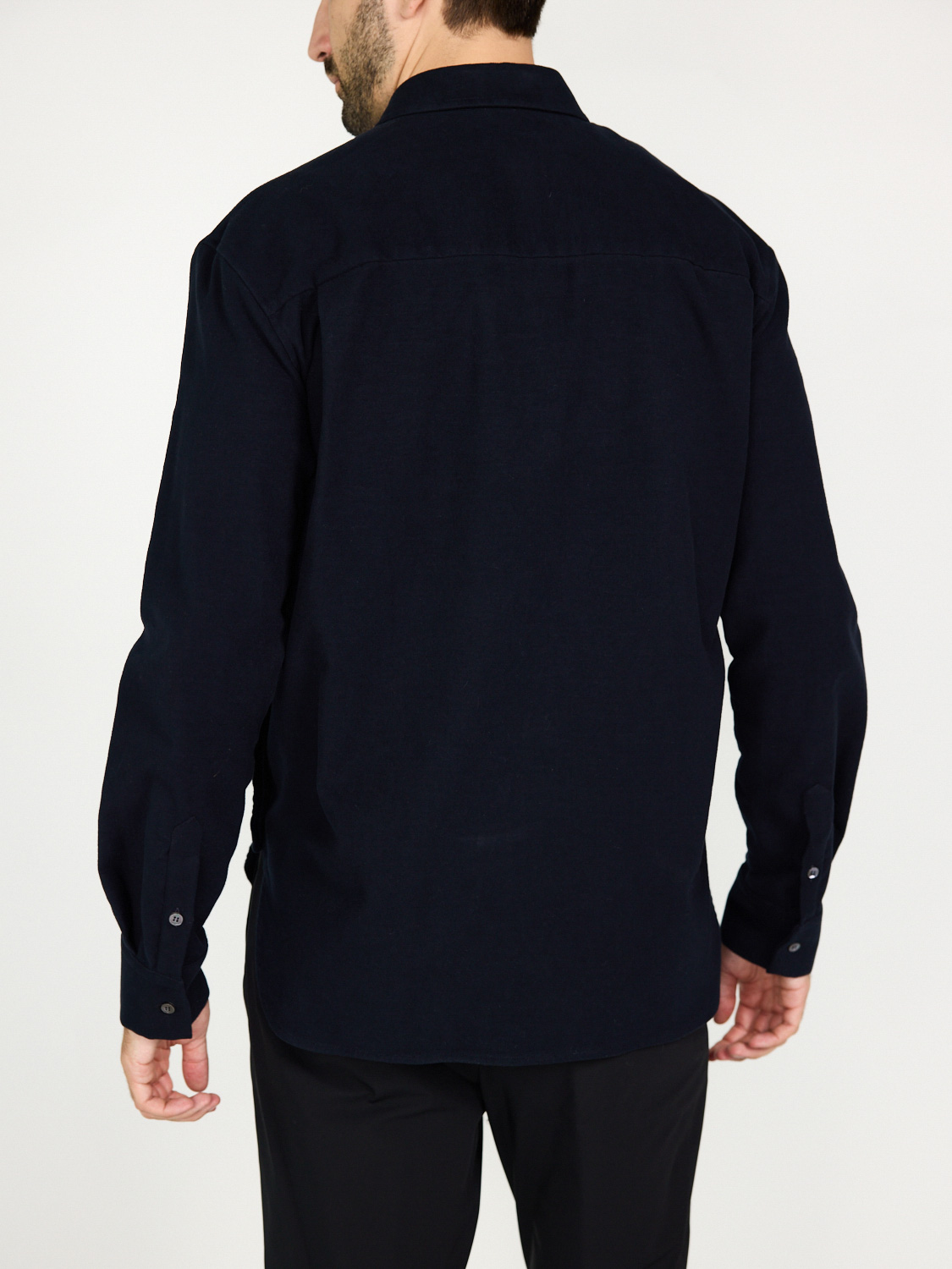 Darkpark Miley – Oversized Flanell-Hemd   marine XS