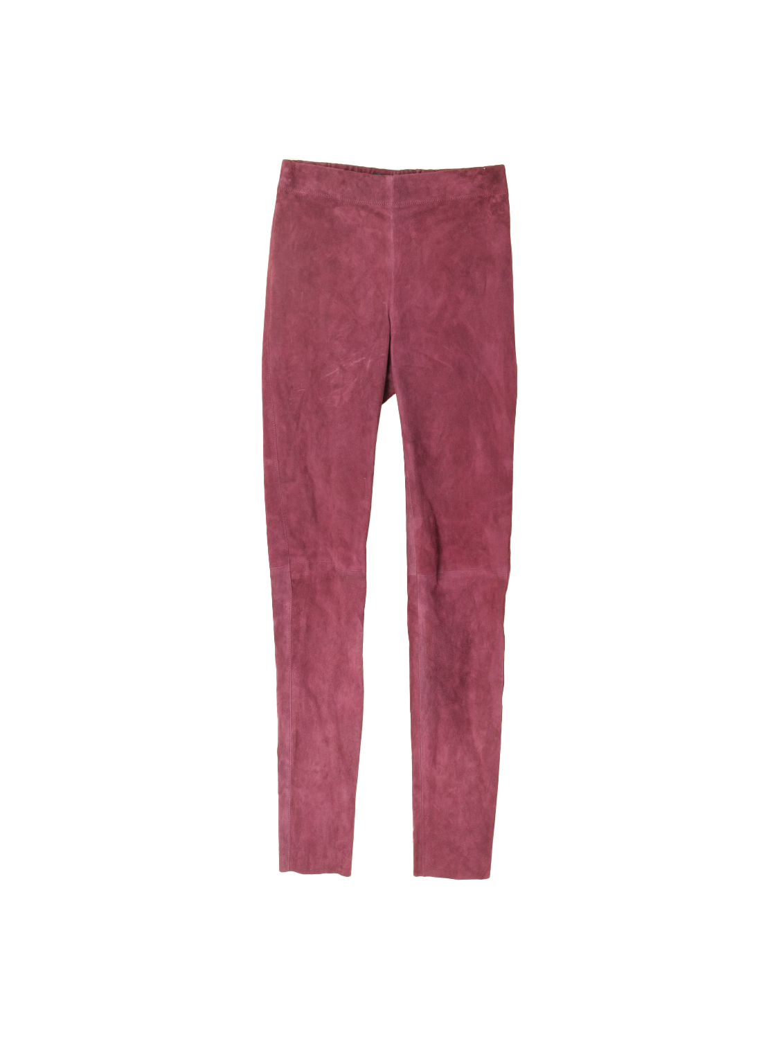 Joseph Veloursleder-Leggings  bordeaux  36