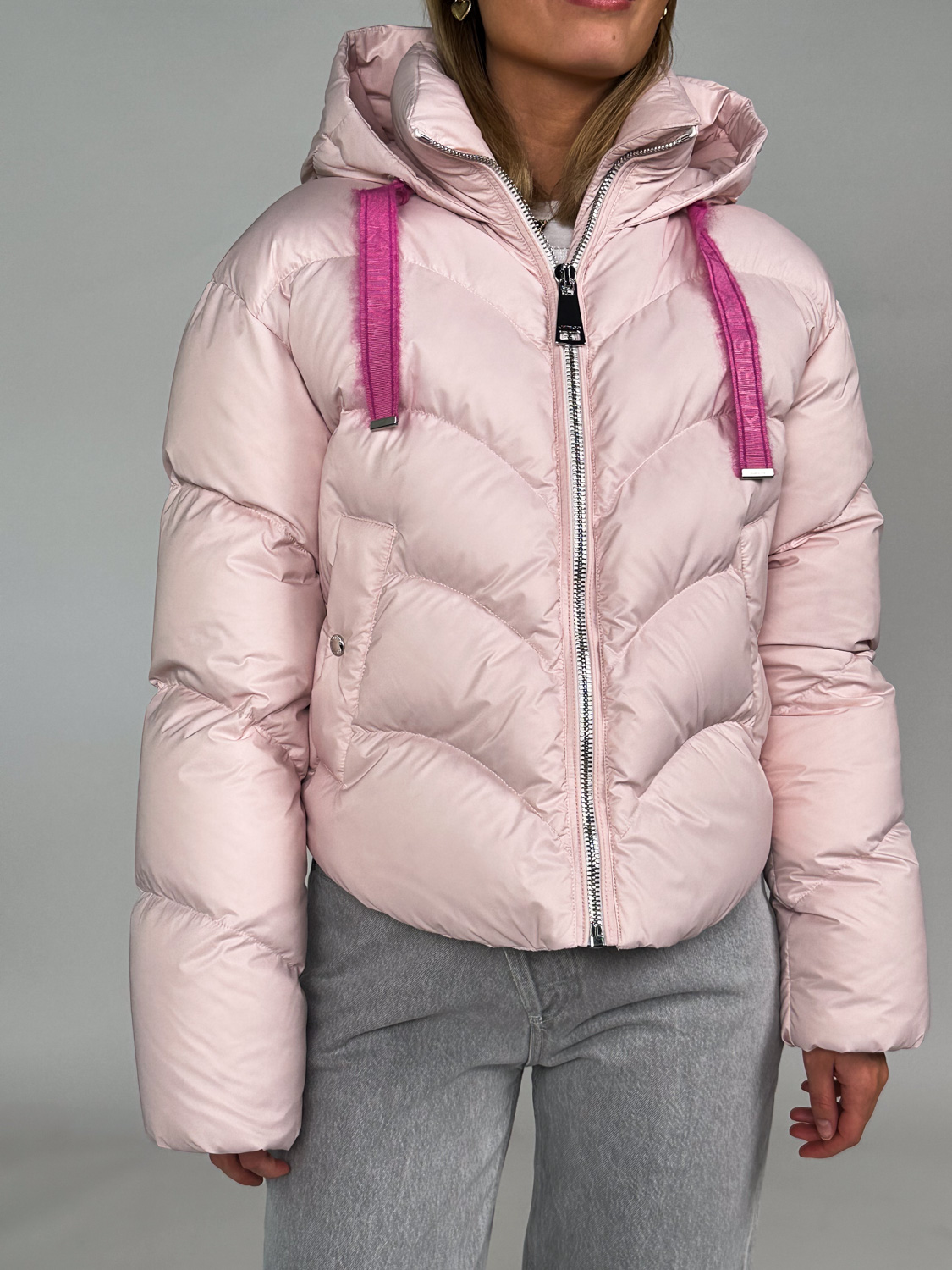 khrisjoy Hug oversized down jacket  rosa XS/S