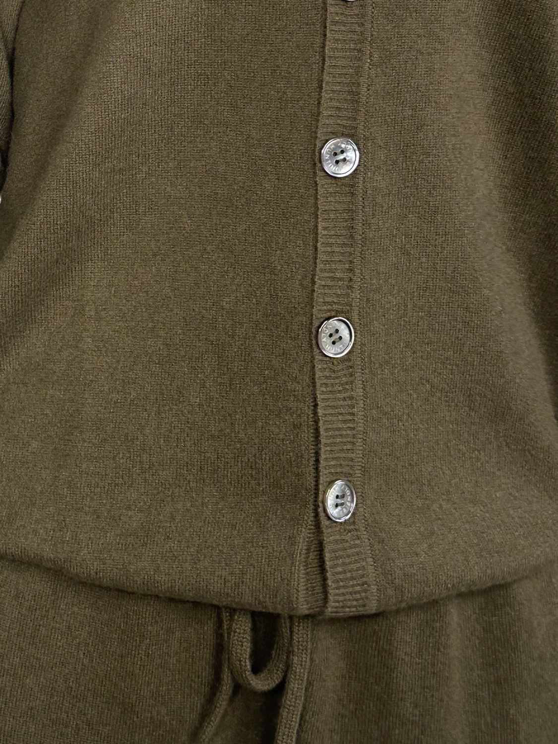 friendly hunting Cashmere cardigan  khaki L