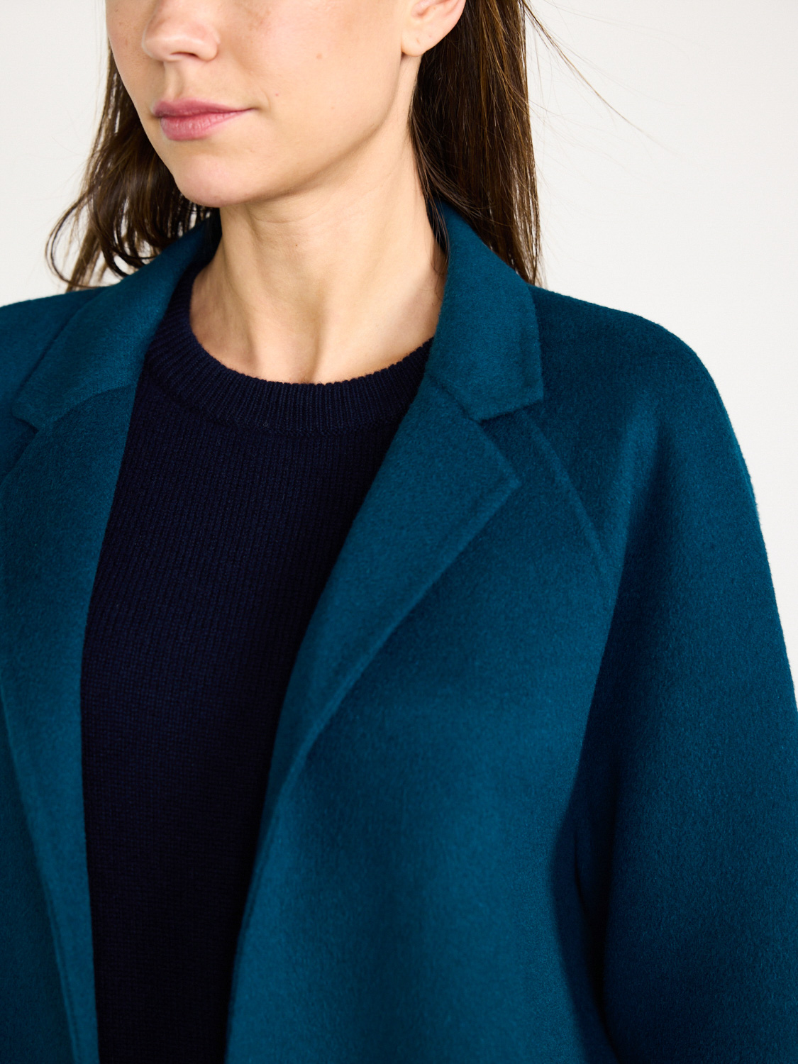 Odeeh Short jacket with lapel collar  türkis 38