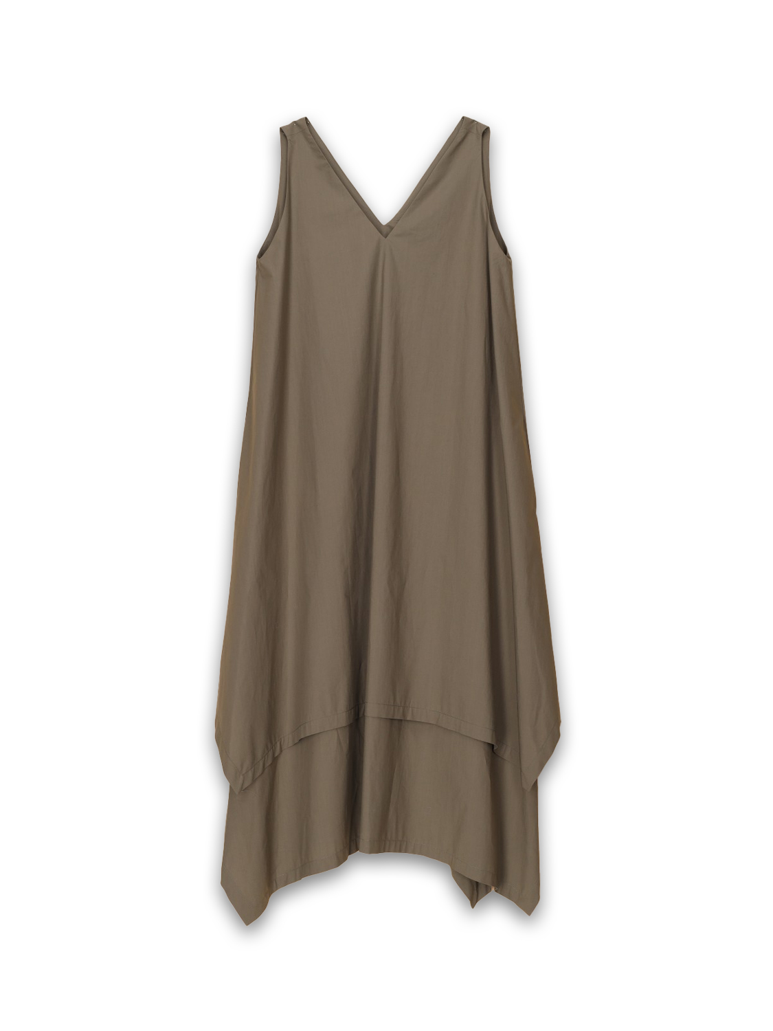 Odeeh V-neck midi dress  36 khaki