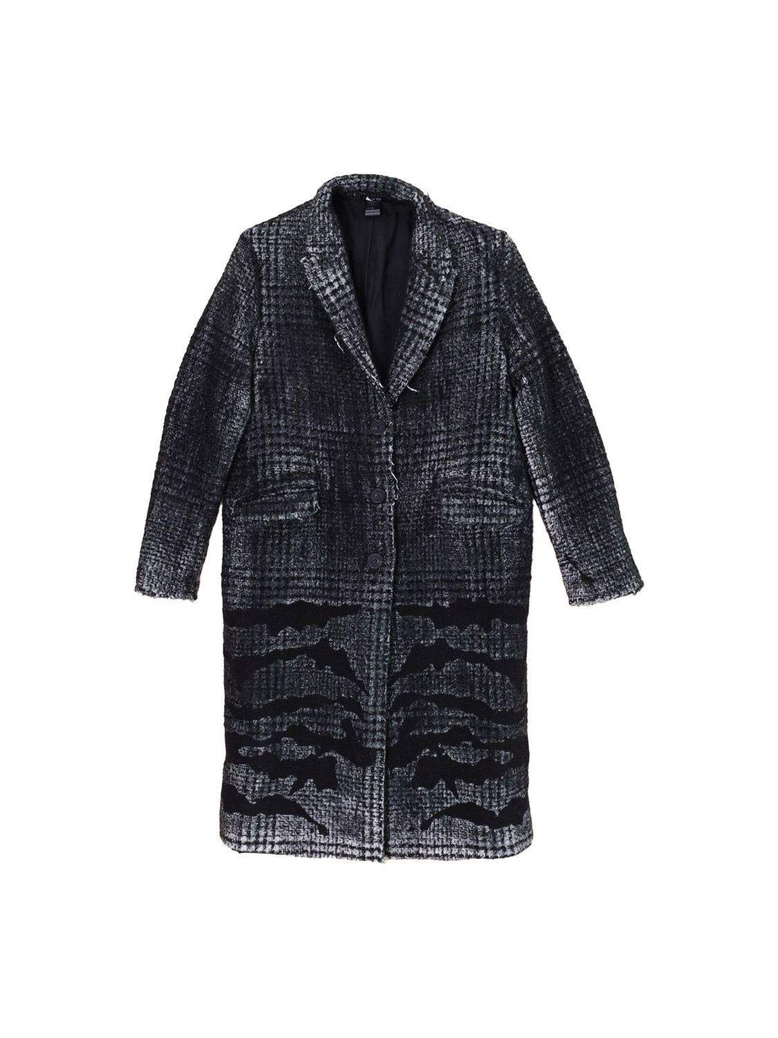 Avant Toi Woven Coat – In a checked pattern  green S