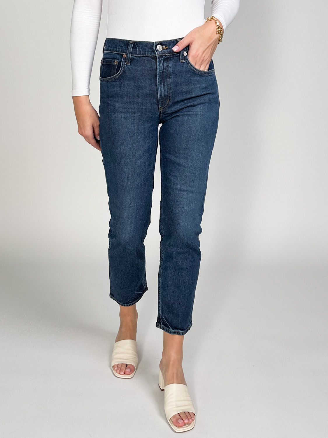 Agolde Kye – straight jeans  blue 28