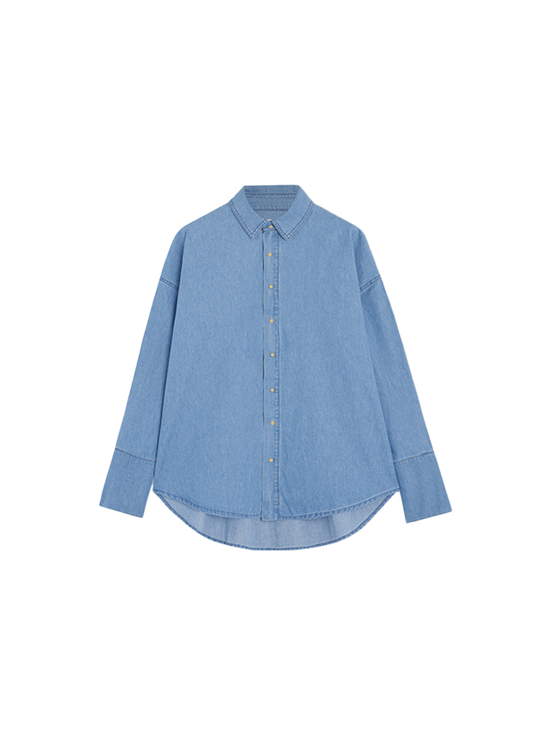 Halfboy Overshirt - denim shirt made of cotton  hellblau XS