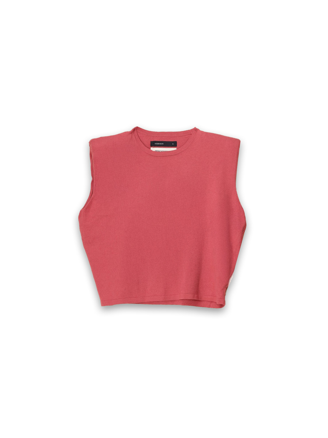 Mini Shoulder - Sleeveless cashmere top 