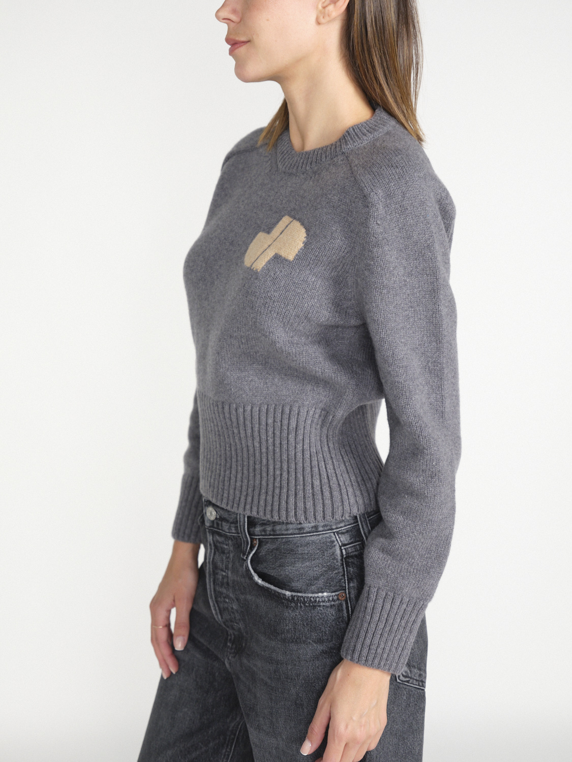 Patou Sweater made from a wool and cashmere mix  grey S