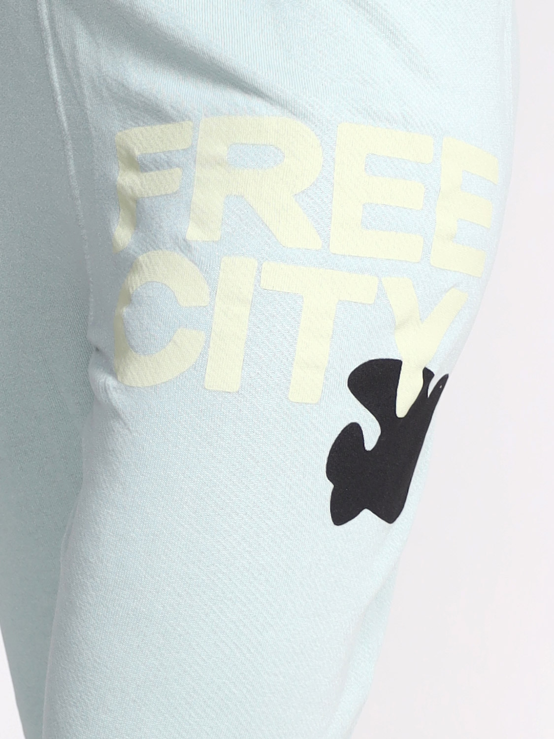 Free City Superfluff - Jogging trousers in cotton blend     hellblau XS