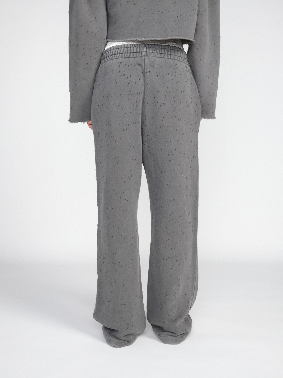 Halfboy Jogger – Jogginghose mit weitem Bein   gris XS