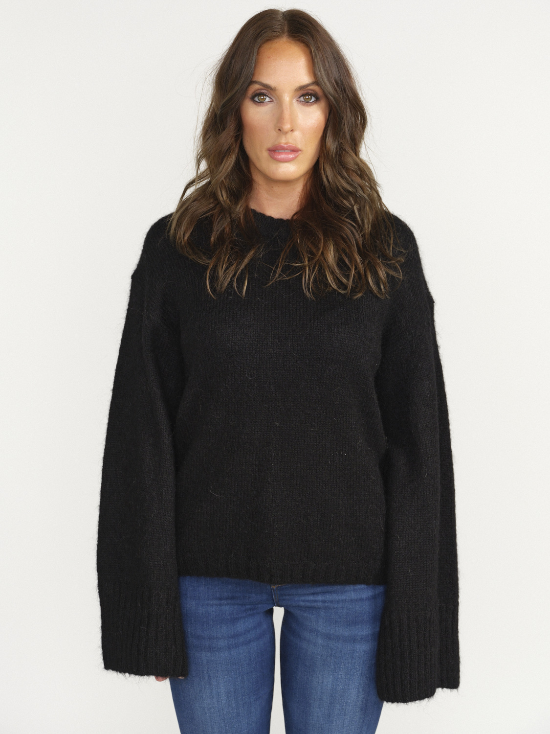 By Malene Birger Cierra Wool and mohair crew neck sweater loui