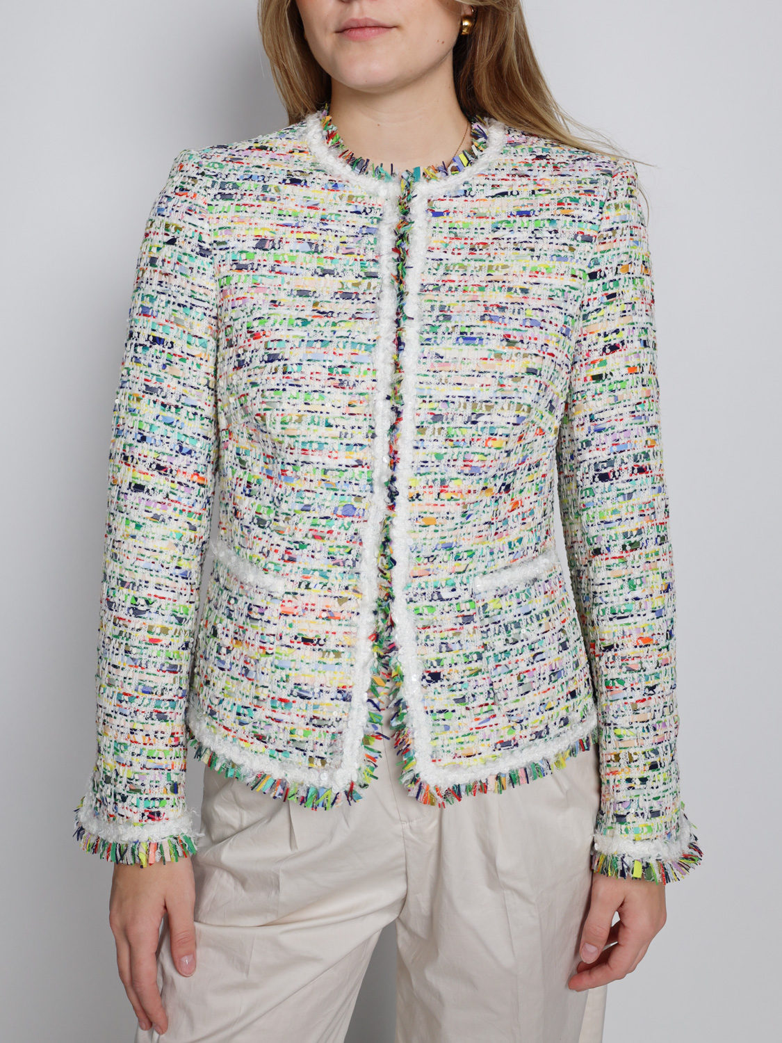 Bunte Tweed-Jacke  