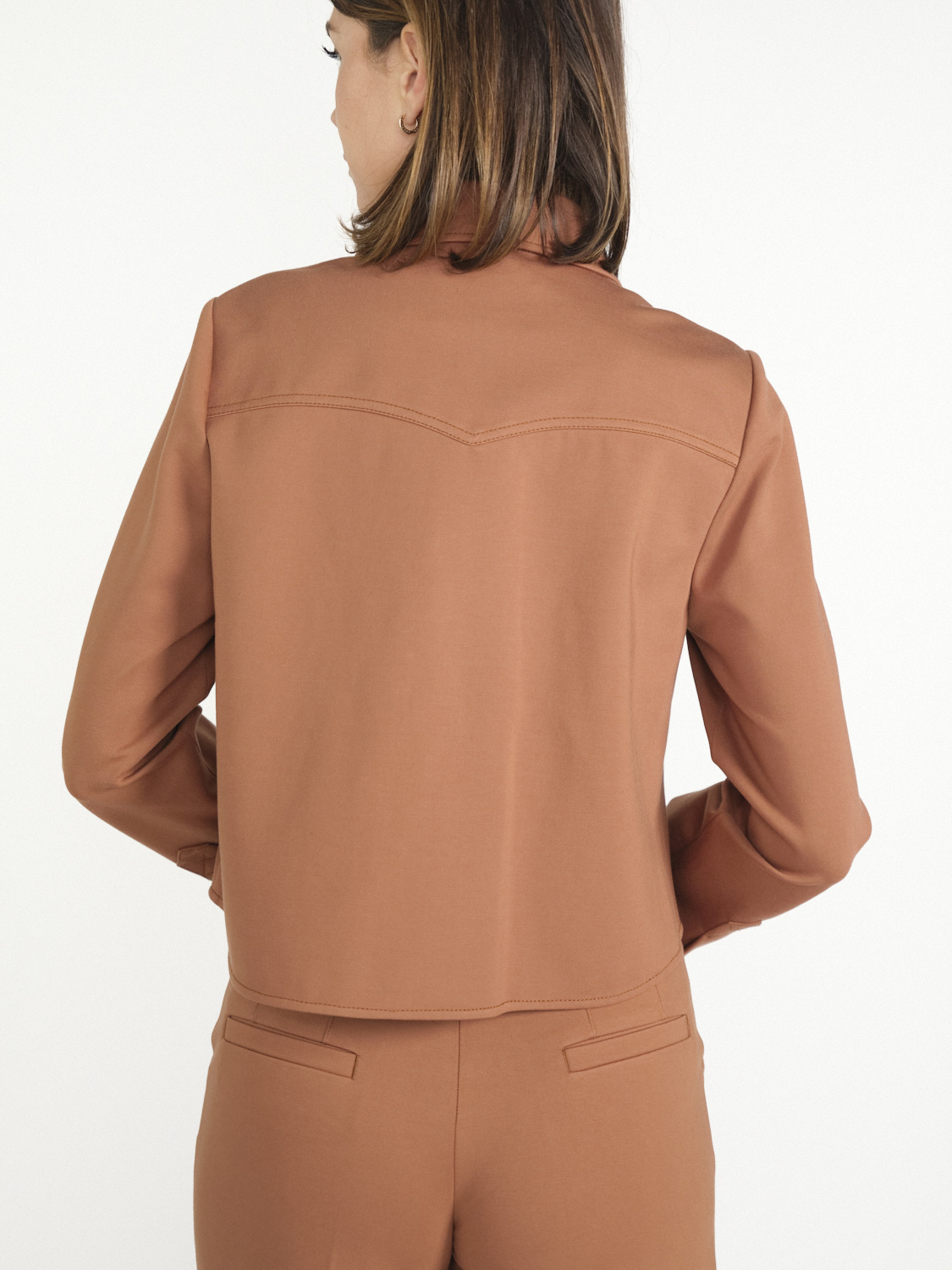 Dorothee Schumacher Emotional Essence – stretchy jacket  brown XS