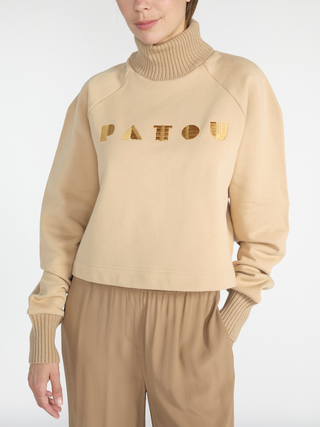 Patou Sweatshirt aus Baumwolle   beige S