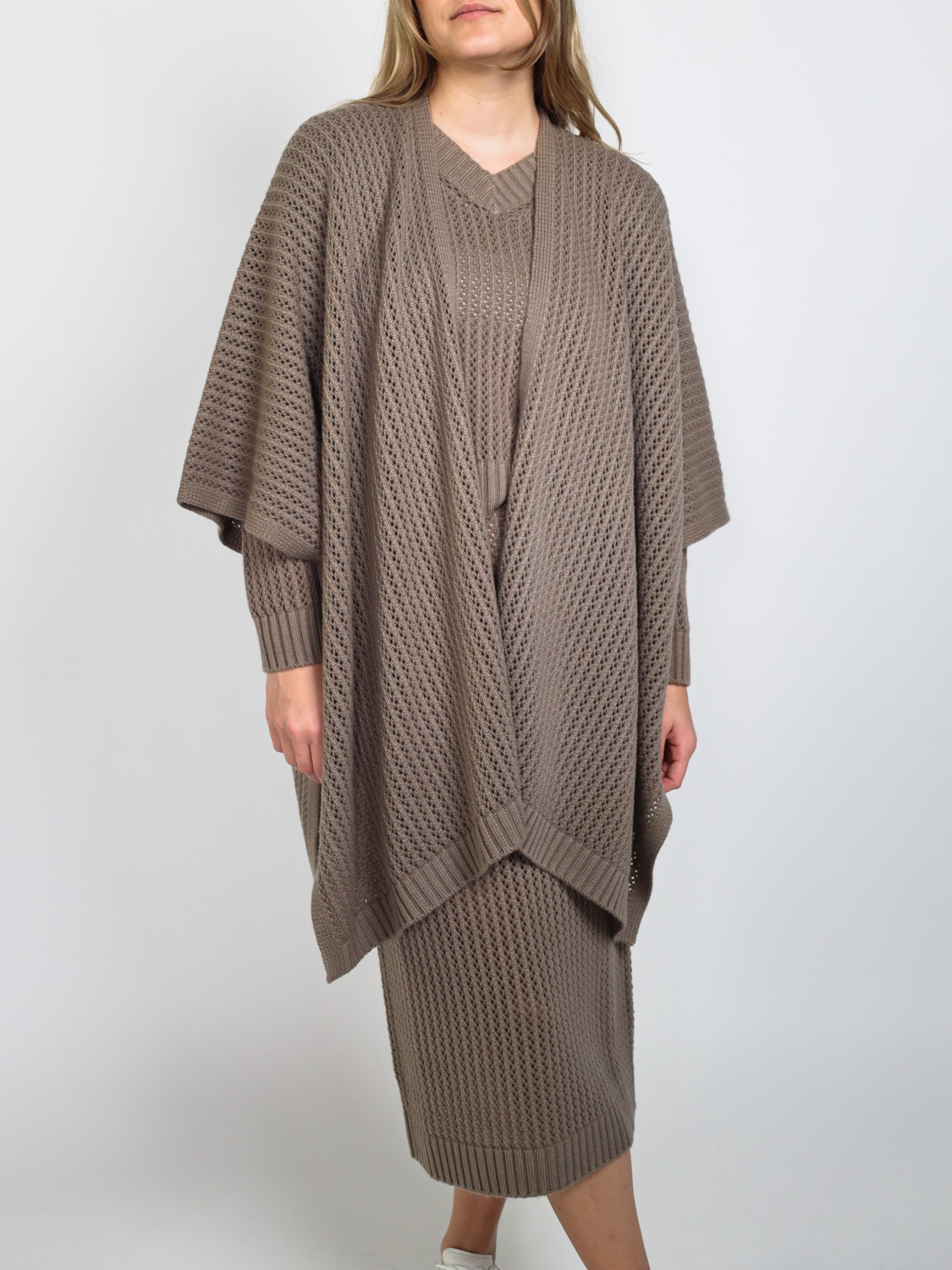 Iris von Arnim Georgina – Cashmere Poncho  brown One Size