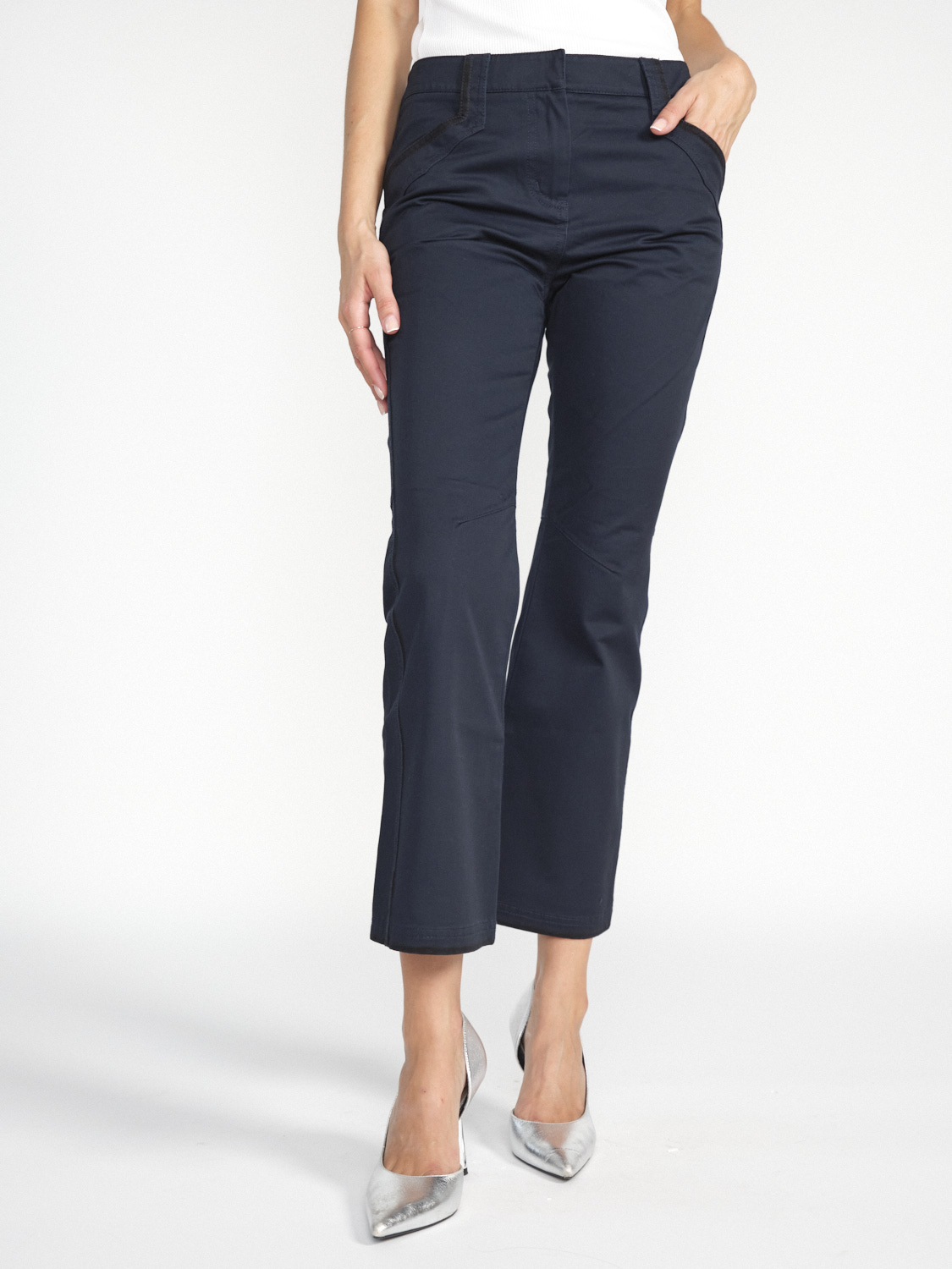 Dorothee Schumacher Perfect Match – ¾ flare trousers  marine S