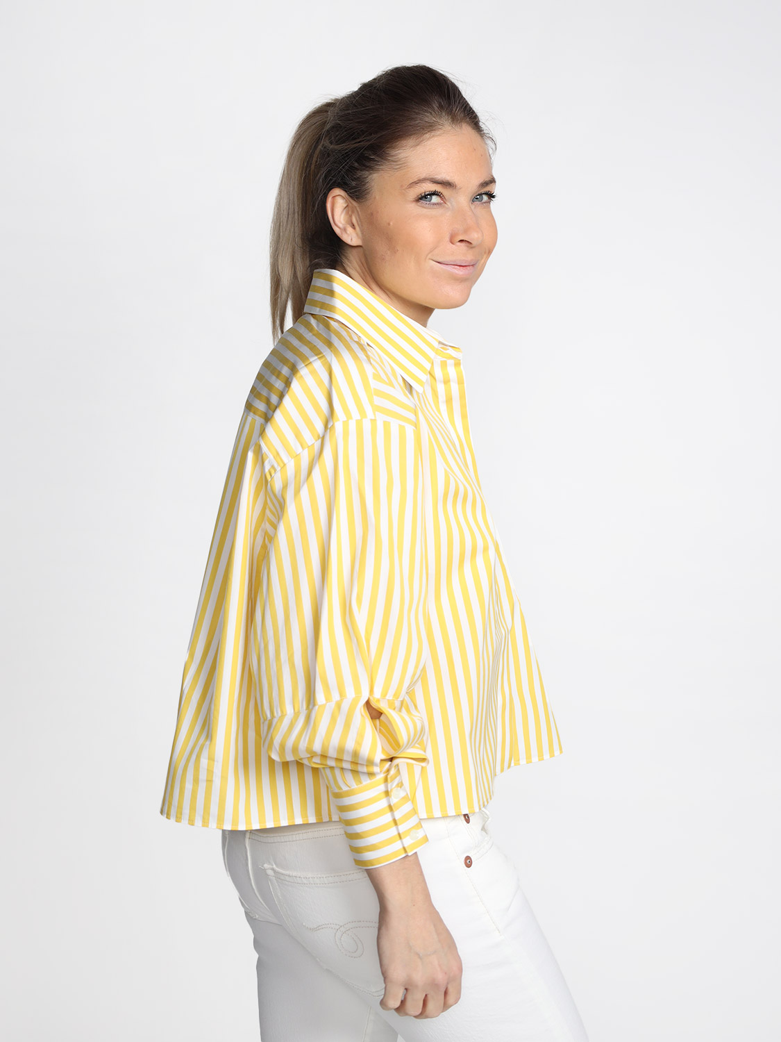 Cuantico Soho - Bluse aus Baumwolle yellow XS/S