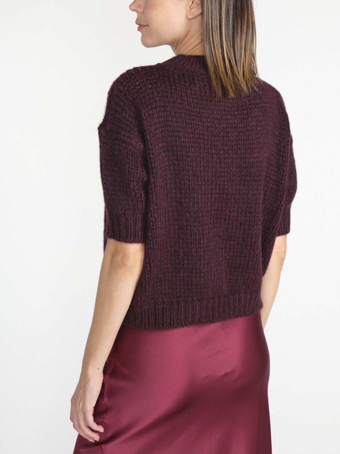 Roberto Collina Alpaca wool blend sweater  bordeux XS