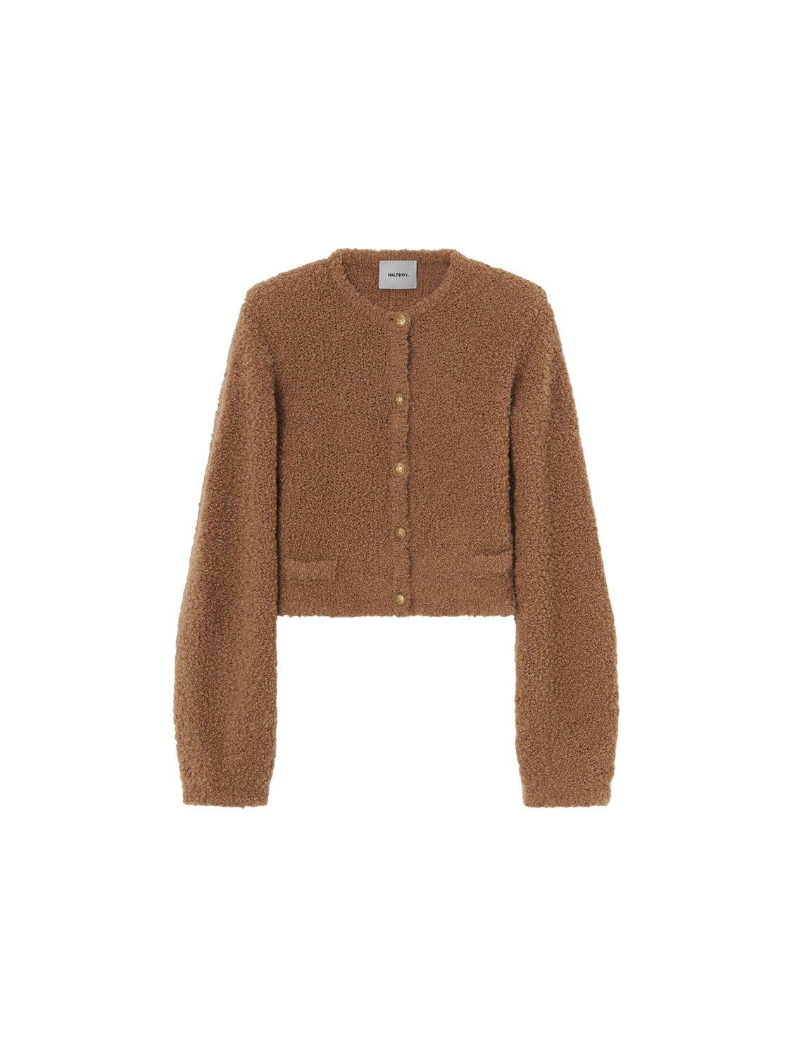 Halfboy Alice – jacket in teddy look  camel XS