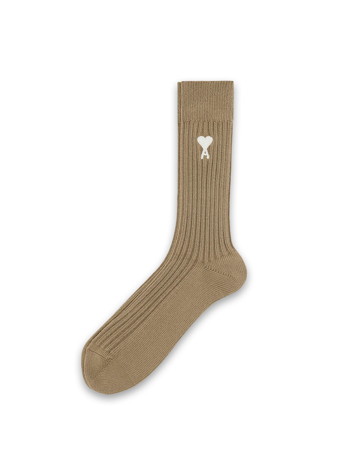 Ami Paris  ADC Plain - socks made of tricolor cotton   beige 35-38