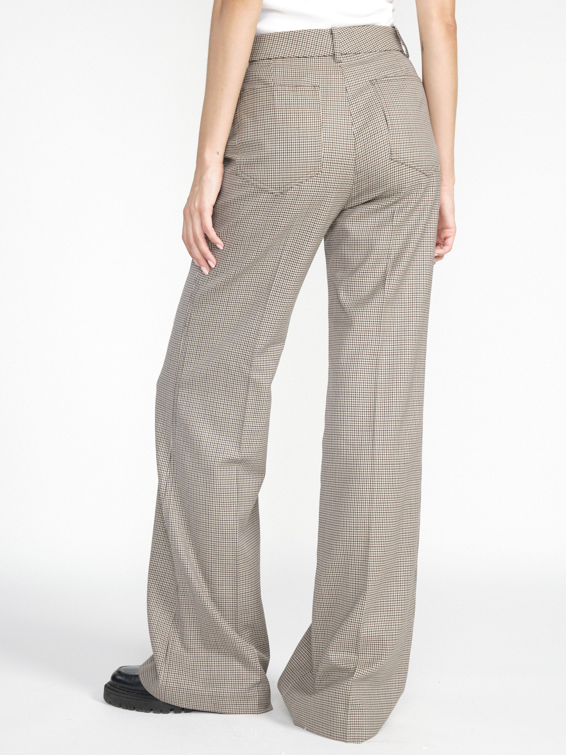 Nili Lotan Straight-leg wool trousers  brown 34