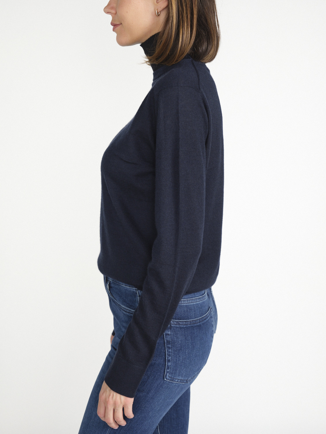 Lisa Yang Marina - Cashmere turtleneck sweater   marine 38