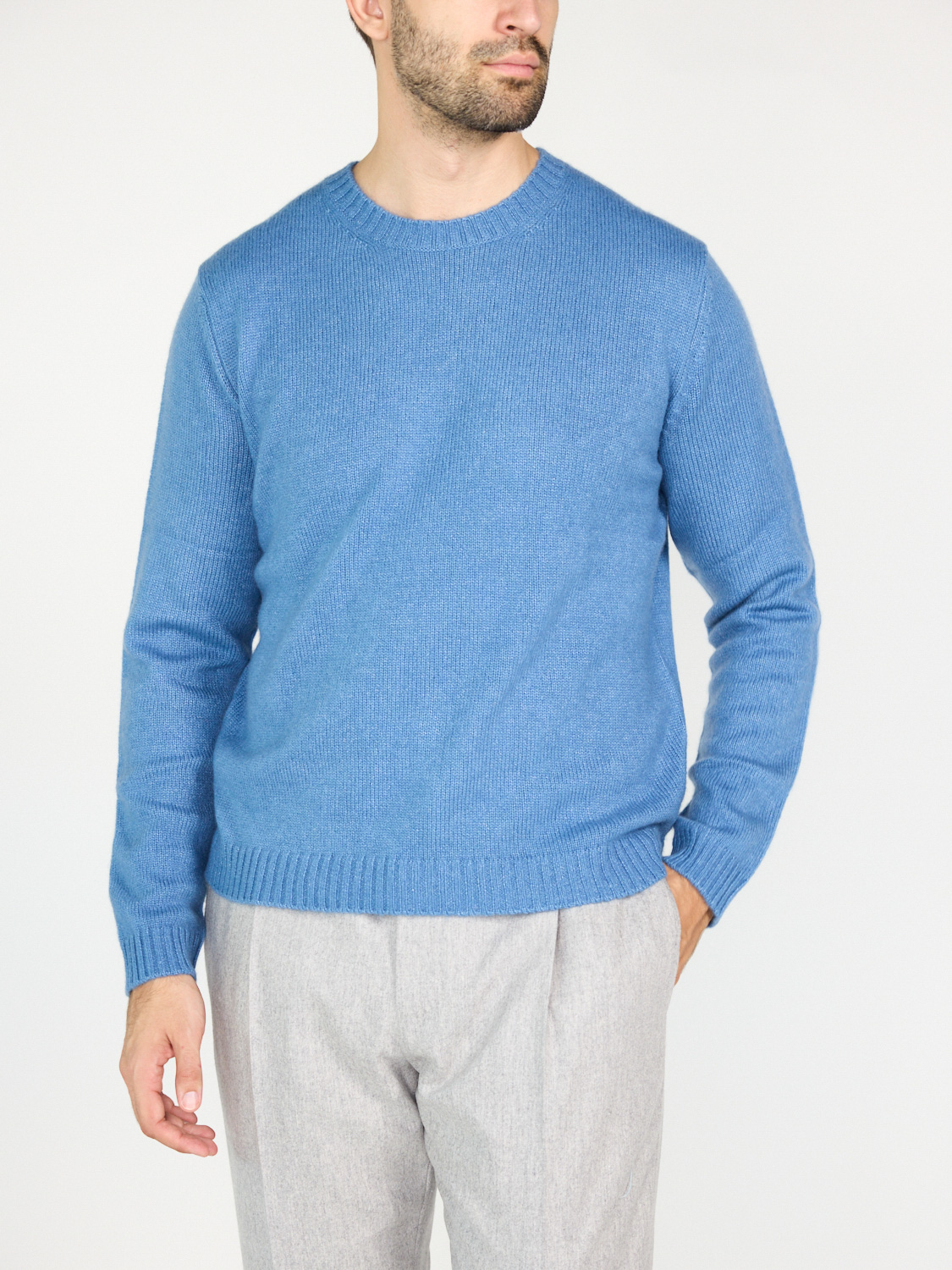 Iris von Arnim Glendal  – Pullover aus Cashmere-Seide-Mix  petrol XL