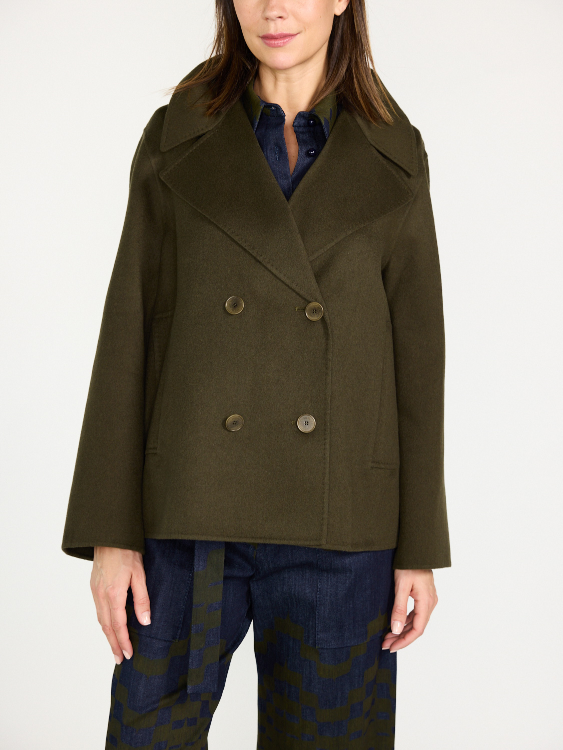 Joseph Gilkes – light wool coat  khaki 38