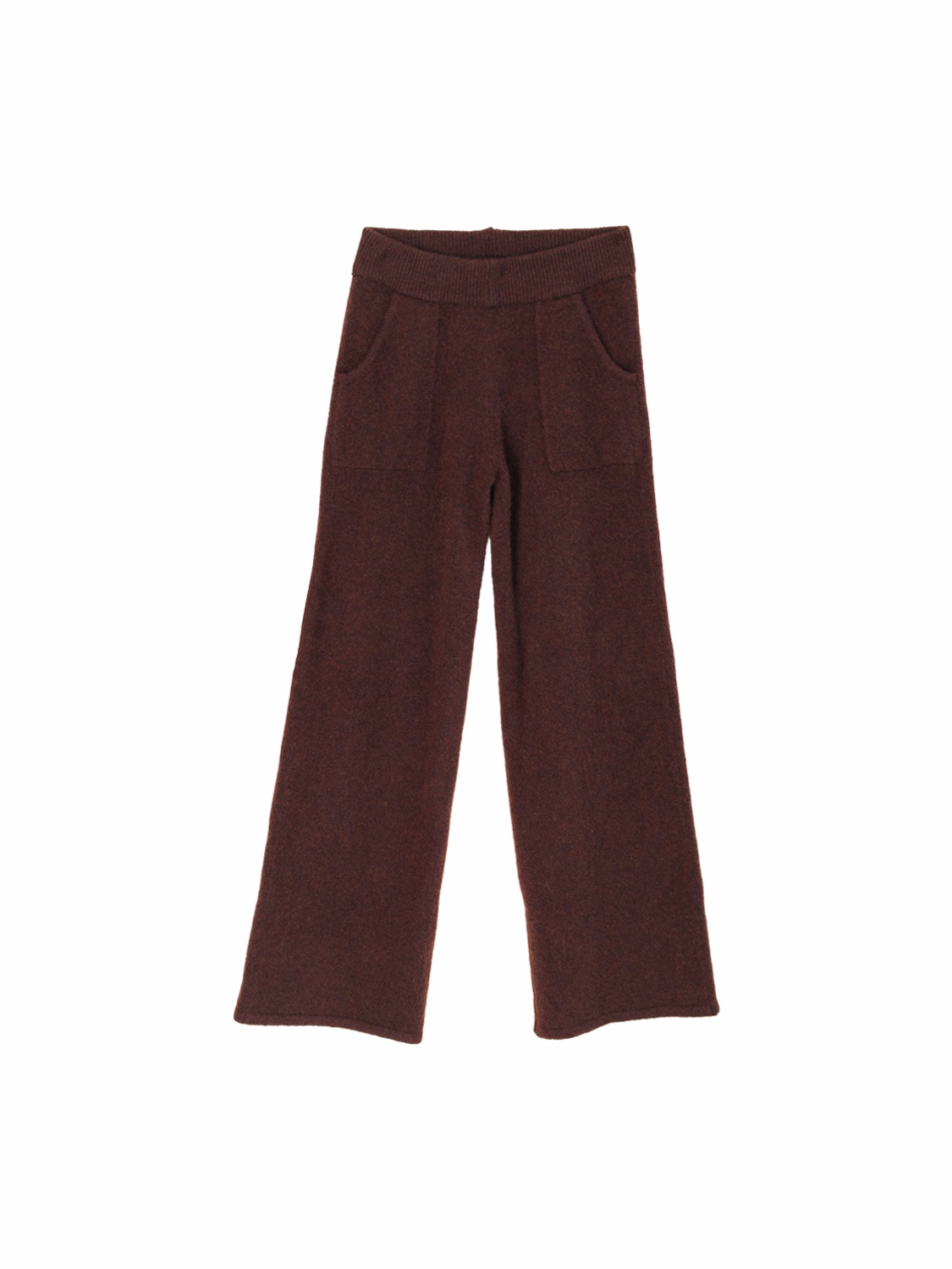 LU Ren Olivia - Pants made of cashmere  brown S