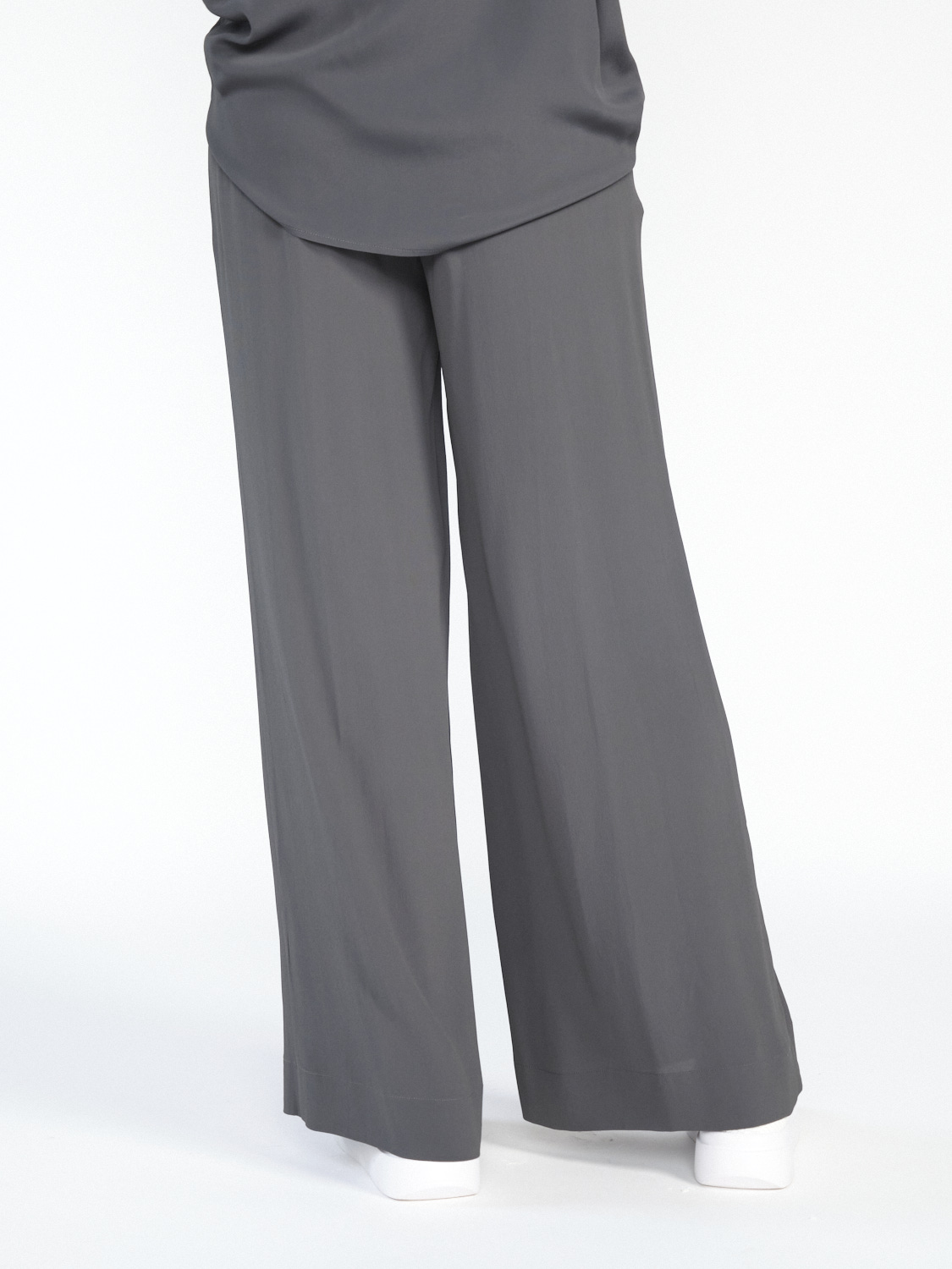 Semicouture Leichte Hose mit elastischem Bund  grigio 34